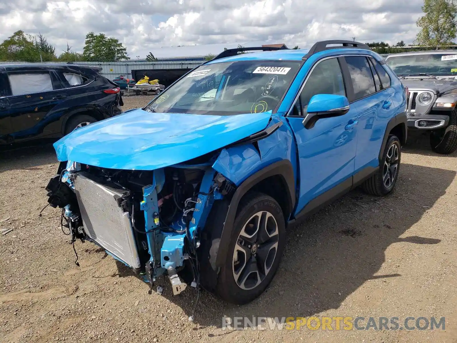 2 Photograph of a damaged car 2T3J1RFV0MW223228 TOYOTA RAV4 2021