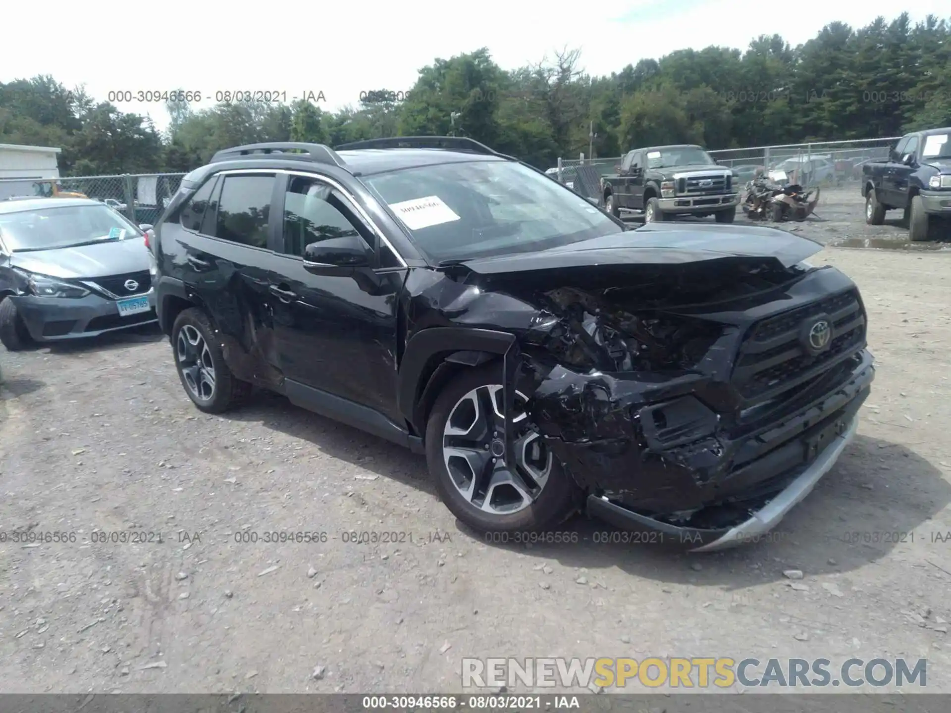 1 Photograph of a damaged car 2T3J1RFV1MW155604 TOYOTA RAV4 2021