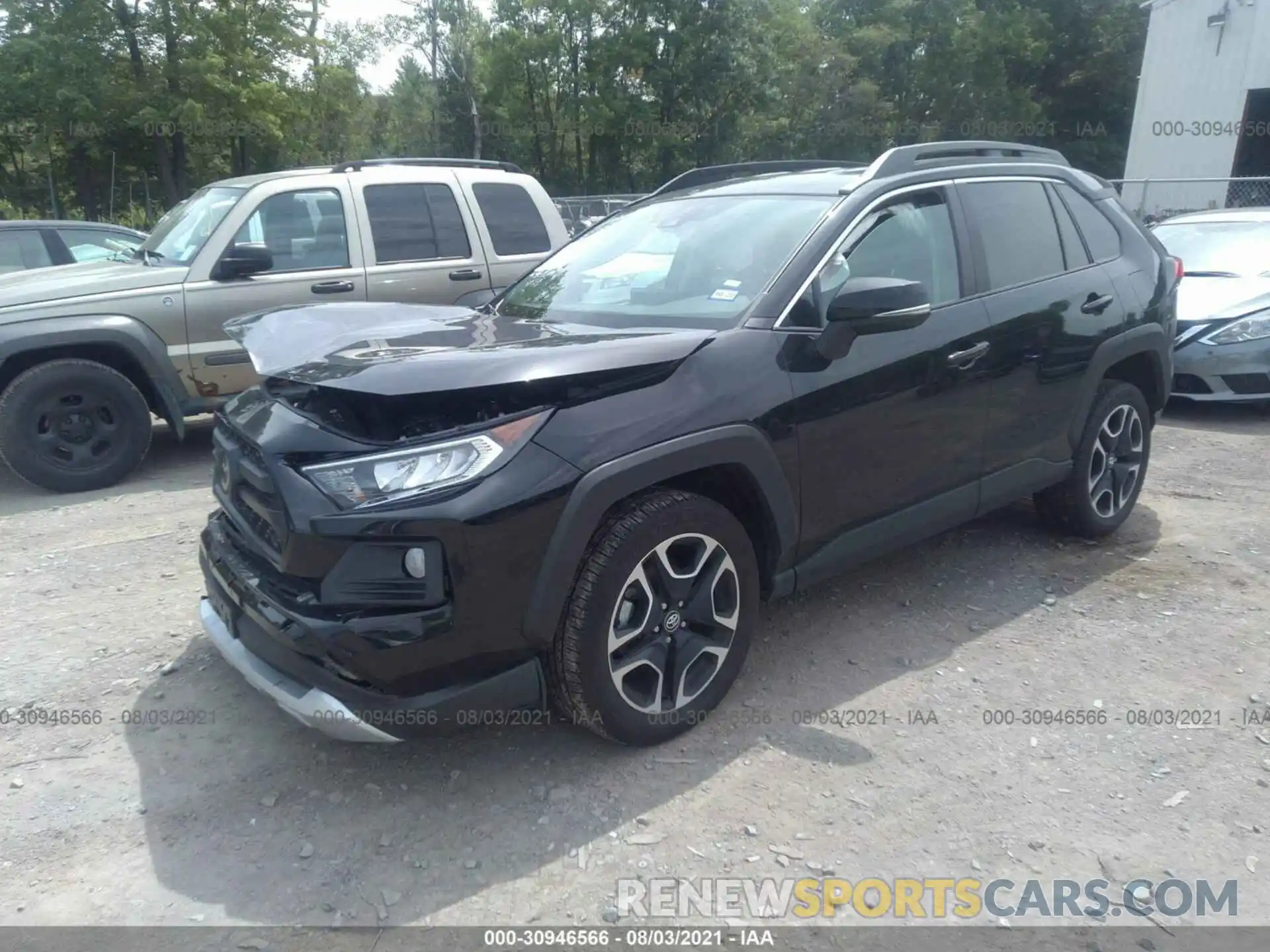 2 Photograph of a damaged car 2T3J1RFV1MW155604 TOYOTA RAV4 2021