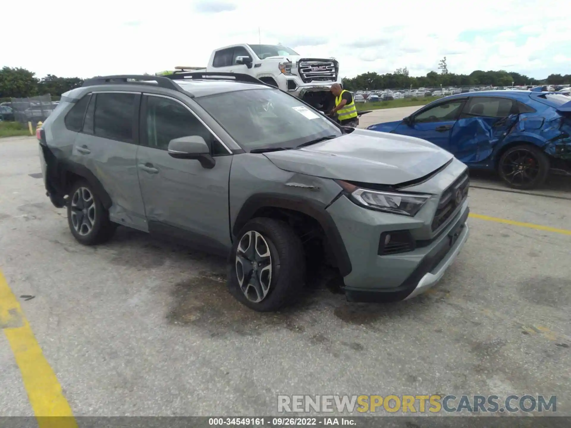 1 Photograph of a damaged car 2T3J1RFV1MW193642 TOYOTA RAV4 2021