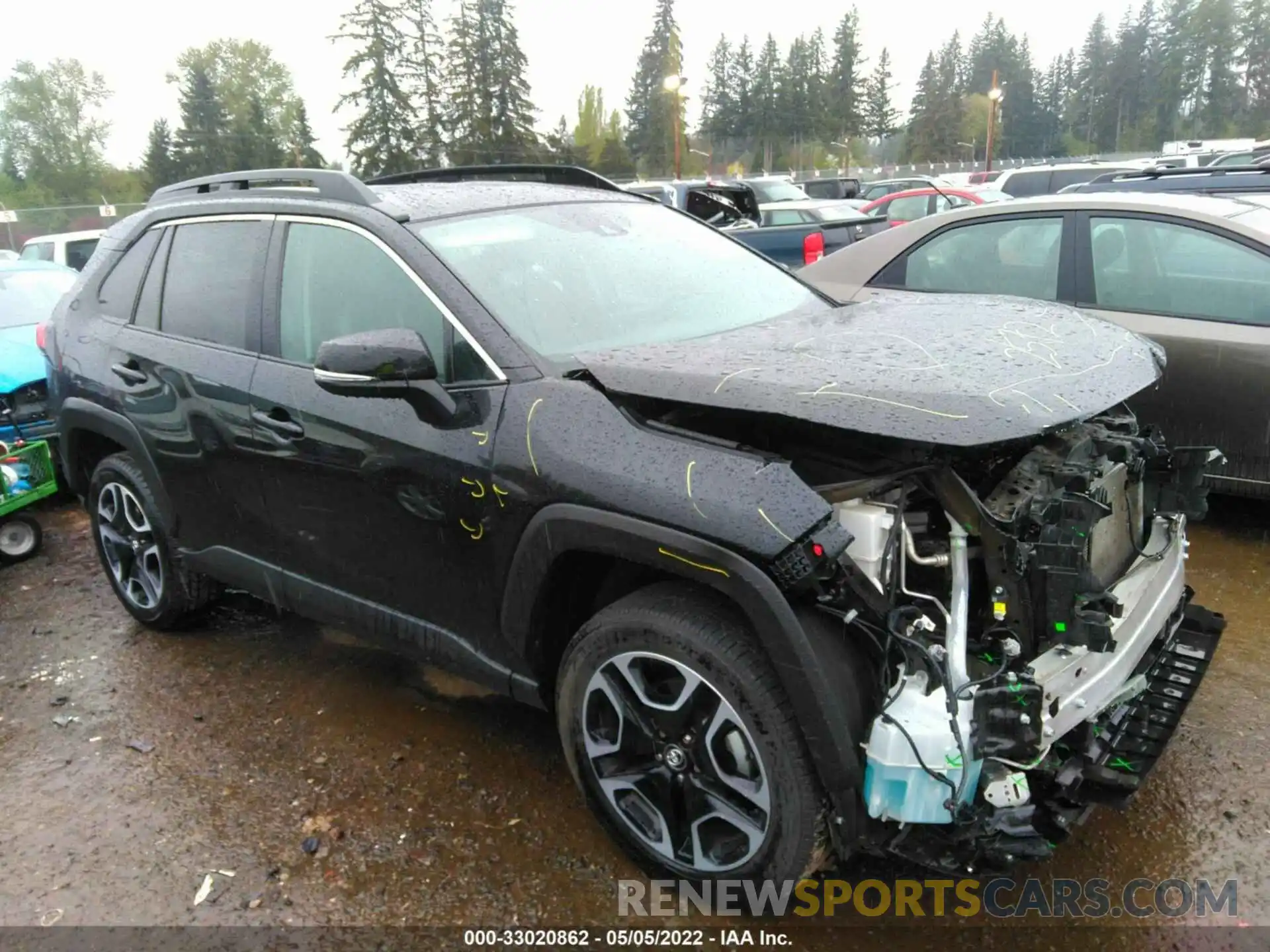 1 Photograph of a damaged car 2T3J1RFV3MW154230 TOYOTA RAV4 2021