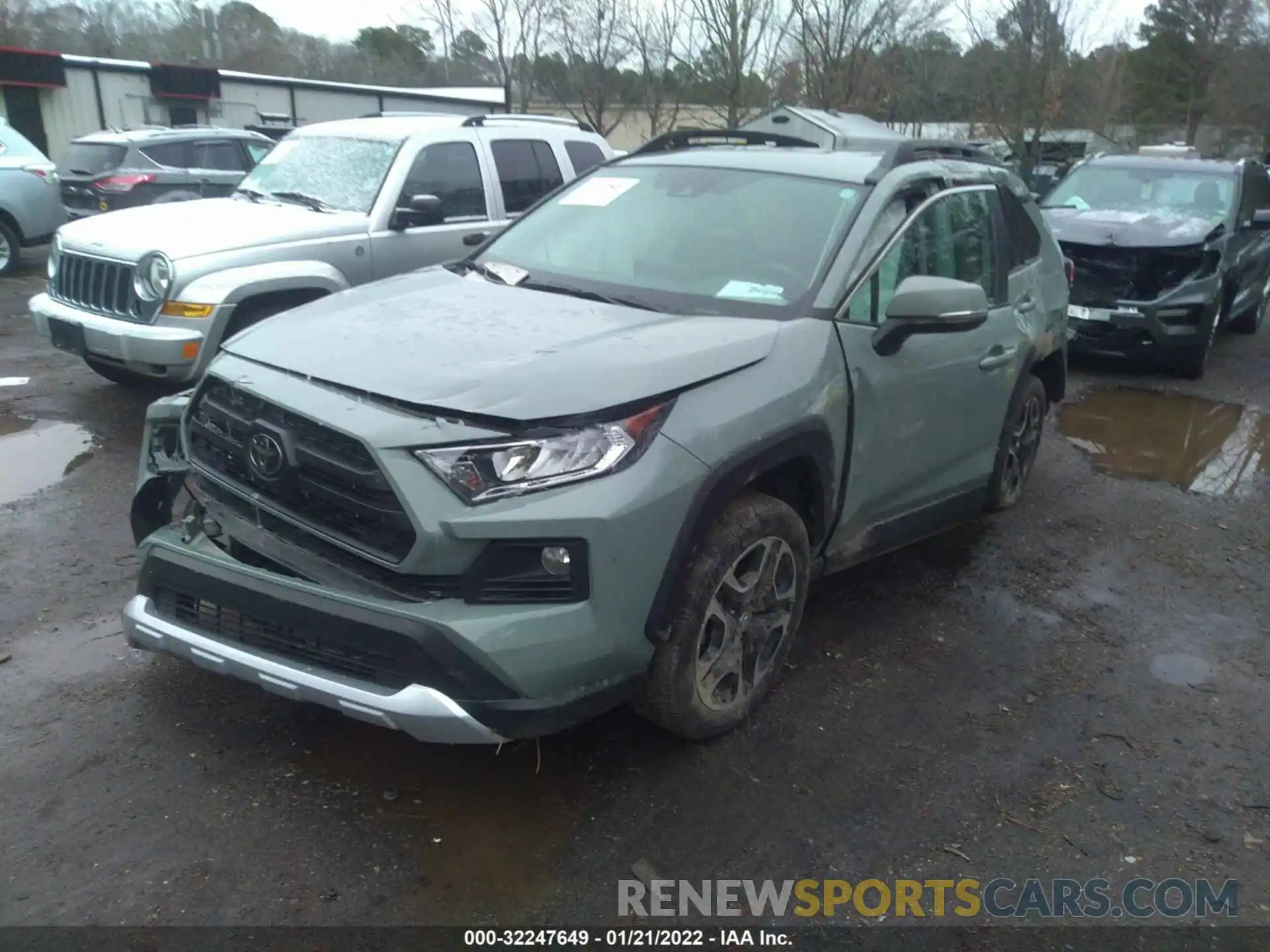 2 Photograph of a damaged car 2T3J1RFV4MW141650 TOYOTA RAV4 2021