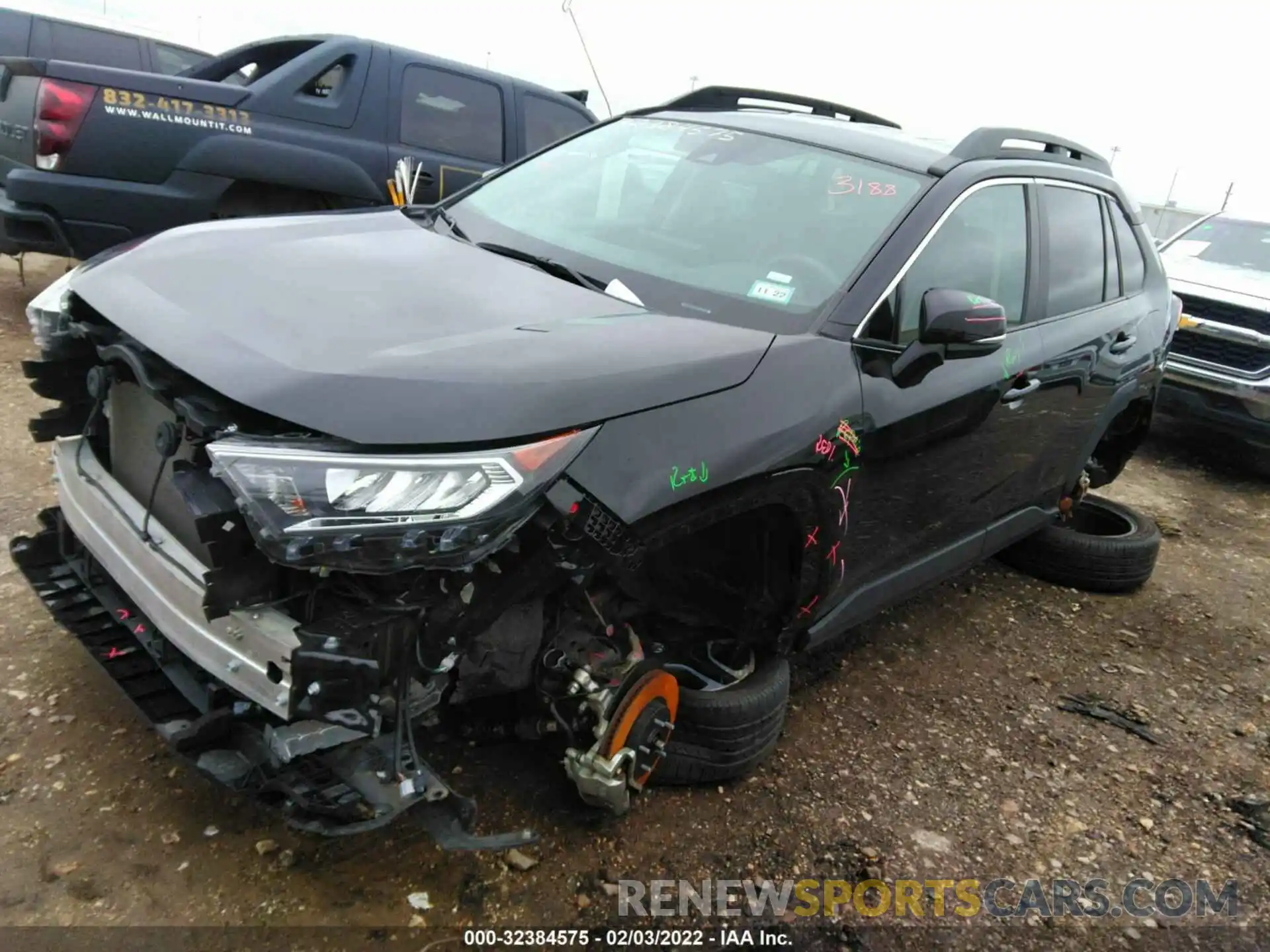 2 Photograph of a damaged car 2T3J1RFV4MW161512 TOYOTA RAV4 2021