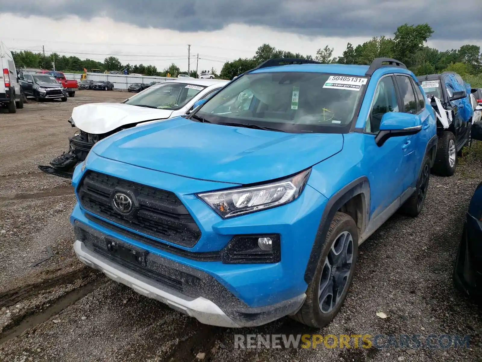 2 Photograph of a damaged car 2T3J1RFV4MW172977 TOYOTA RAV4 2021