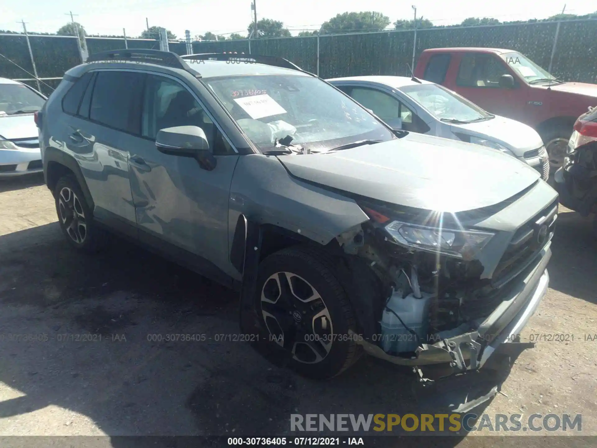 1 Photograph of a damaged car 2T3J1RFV5MW155329 TOYOTA RAV4 2021