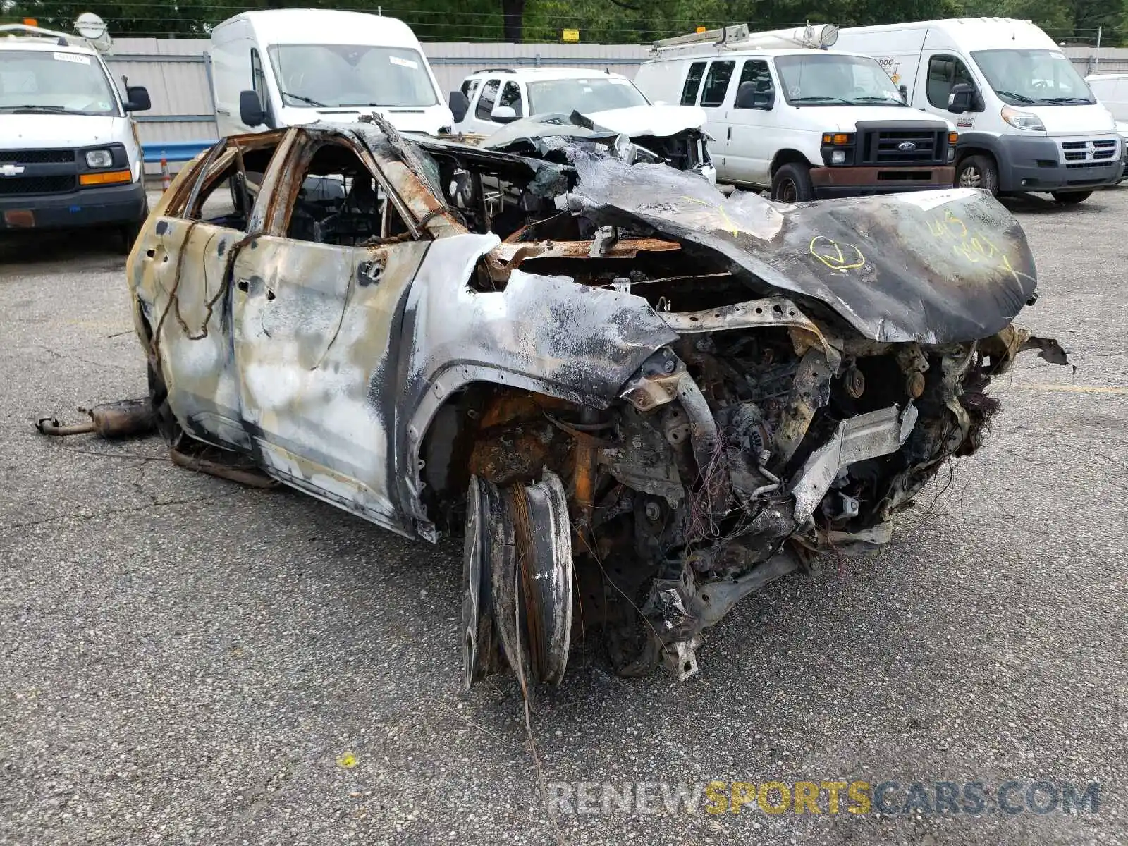 1 Photograph of a damaged car 2T3J1RFV6MW147708 TOYOTA RAV4 2021