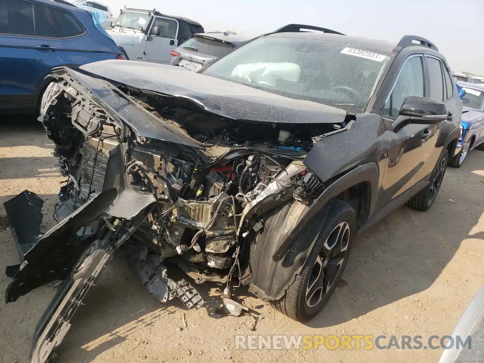 2 Photograph of a damaged car 2T3J1RFV6MW157400 TOYOTA RAV4 2021