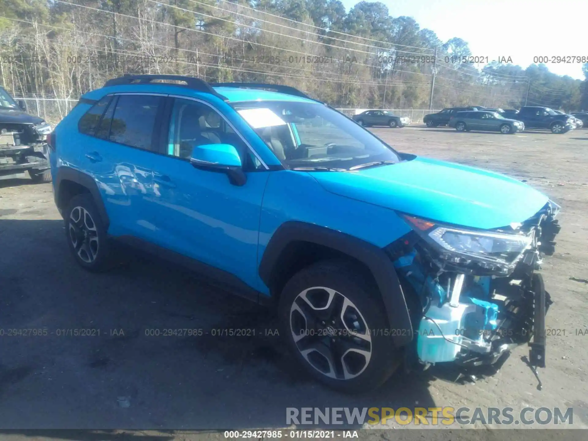 1 Photograph of a damaged car 2T3J1RFV7MW162525 TOYOTA RAV4 2021