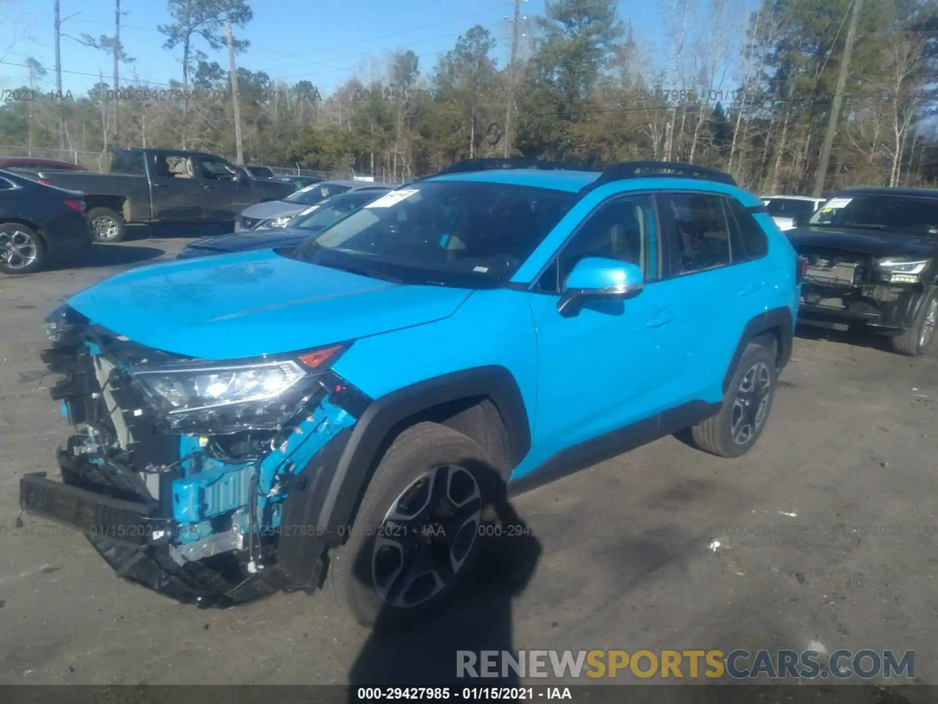 2 Photograph of a damaged car 2T3J1RFV7MW162525 TOYOTA RAV4 2021