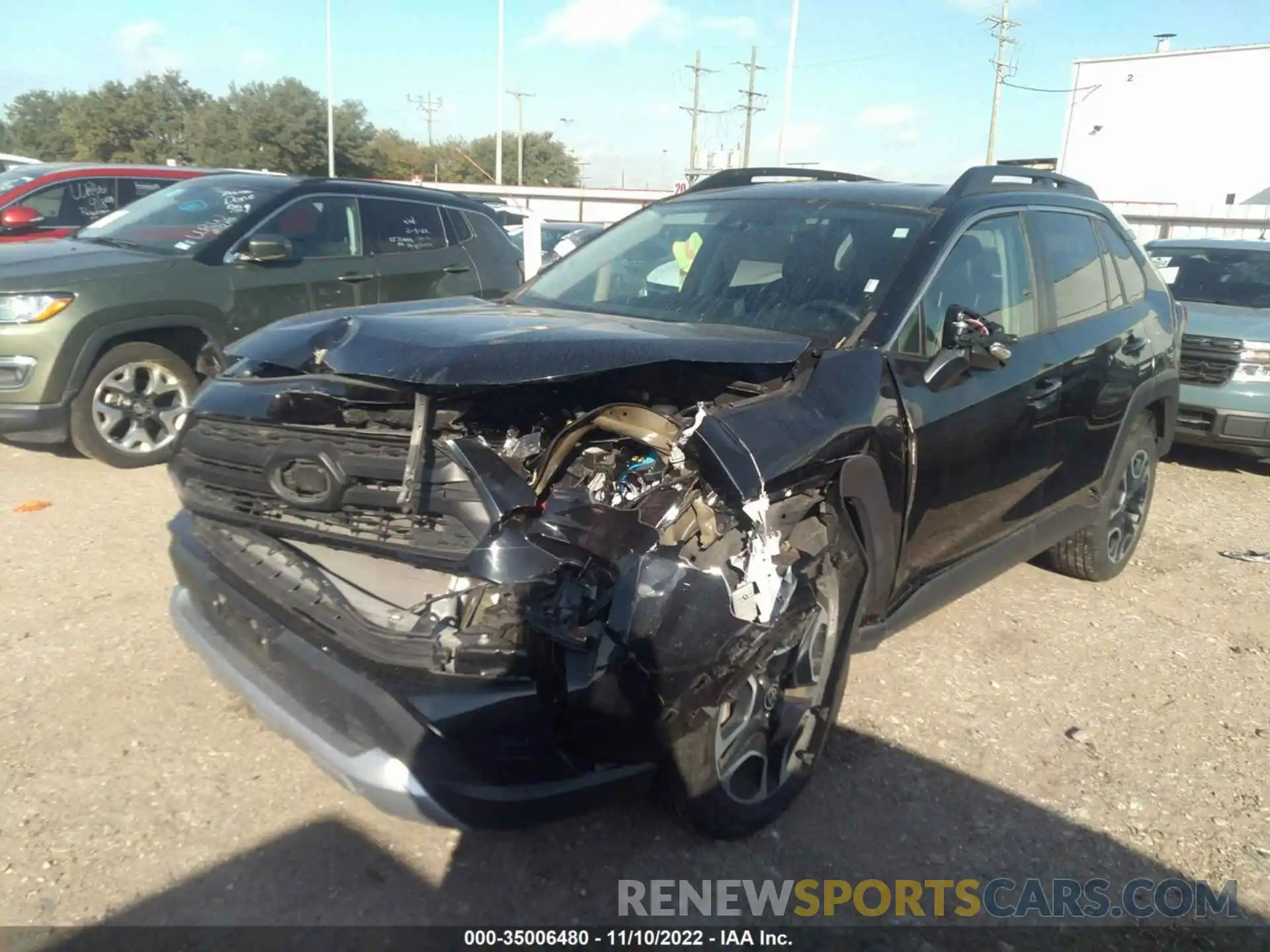 2 Photograph of a damaged car 2T3J1RFV7MW177736 TOYOTA RAV4 2021