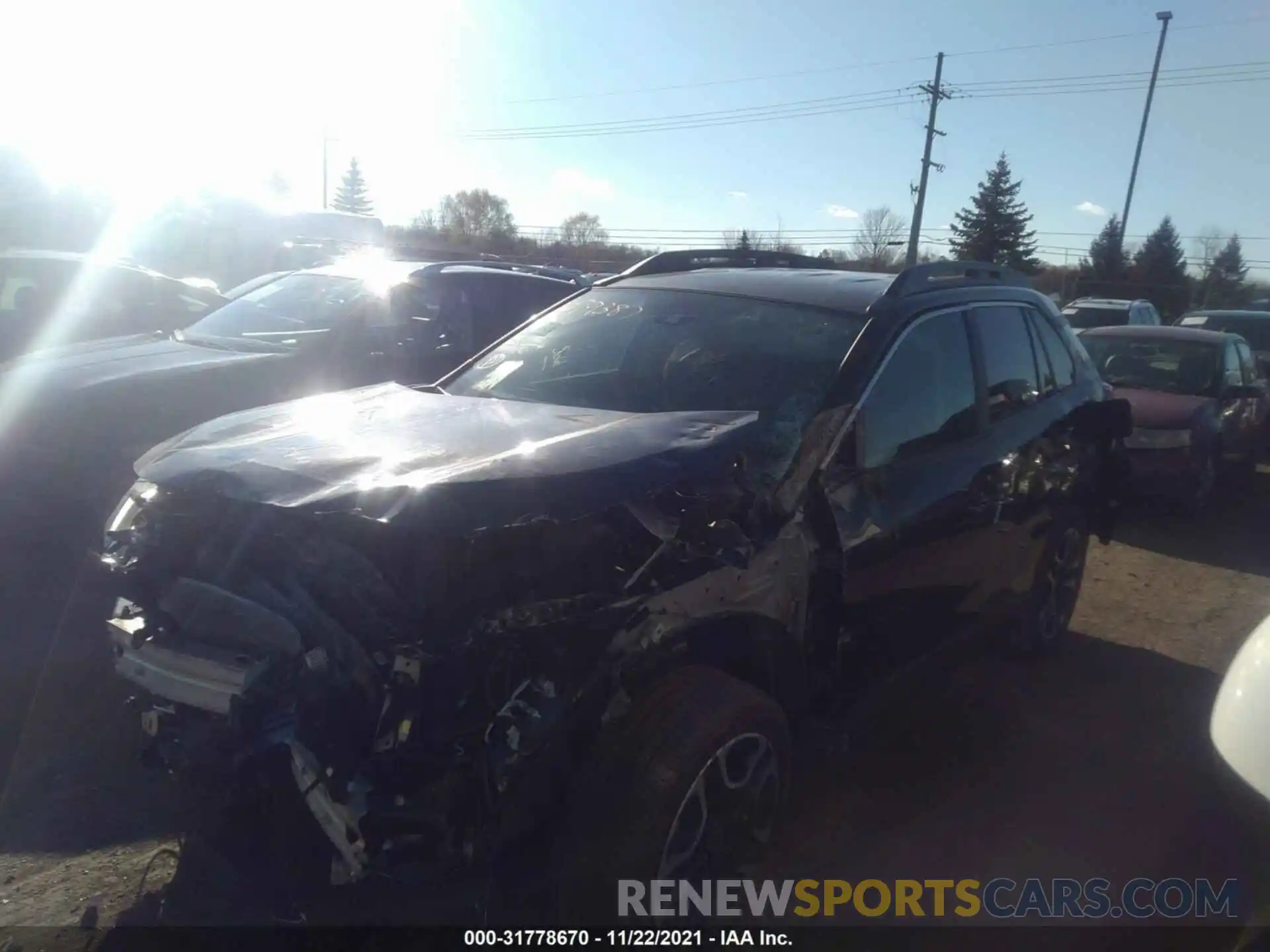 2 Photograph of a damaged car 2T3J1RFV7MW186887 TOYOTA RAV4 2021