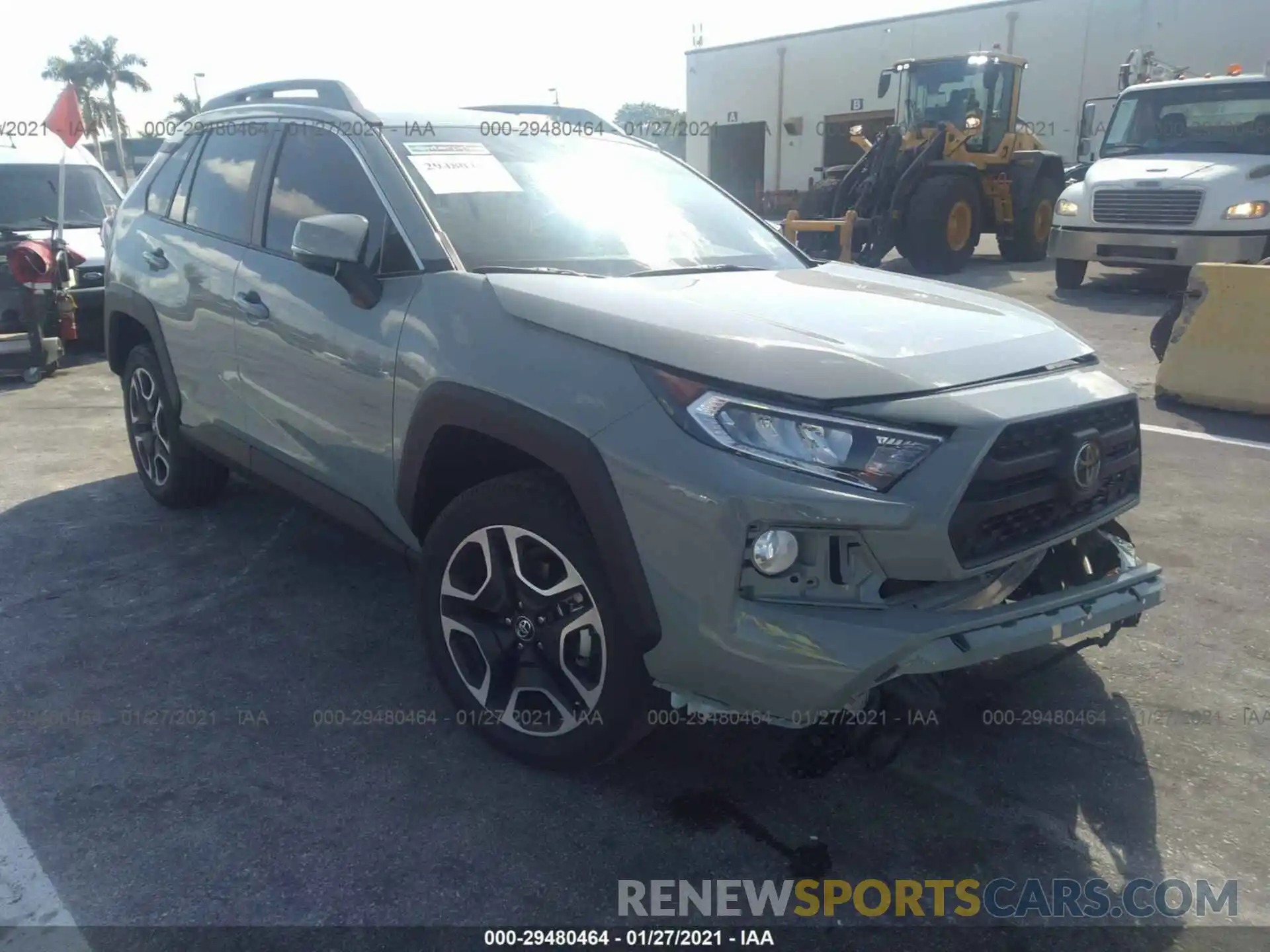 1 Photograph of a damaged car 2T3J1RFV8MW158984 TOYOTA RAV4 2021