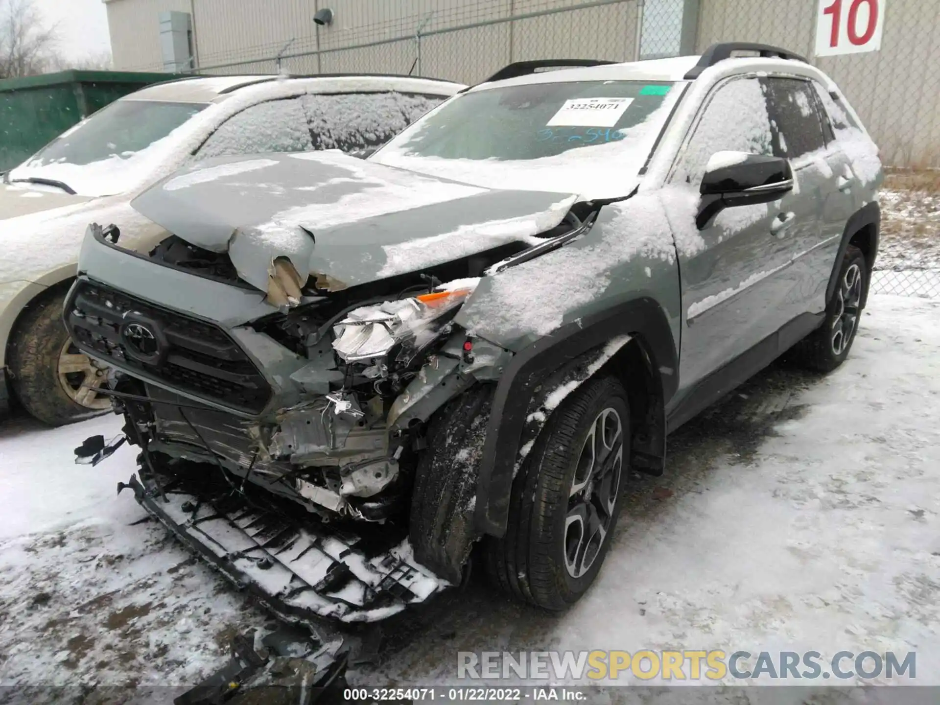 2 Photograph of a damaged car 2T3J1RFV9MW169055 TOYOTA RAV4 2021