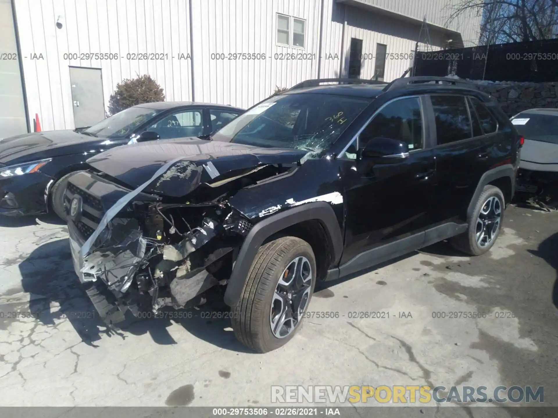 2 Photograph of a damaged car 2T3J1RFVXMW154466 TOYOTA RAV4 2021