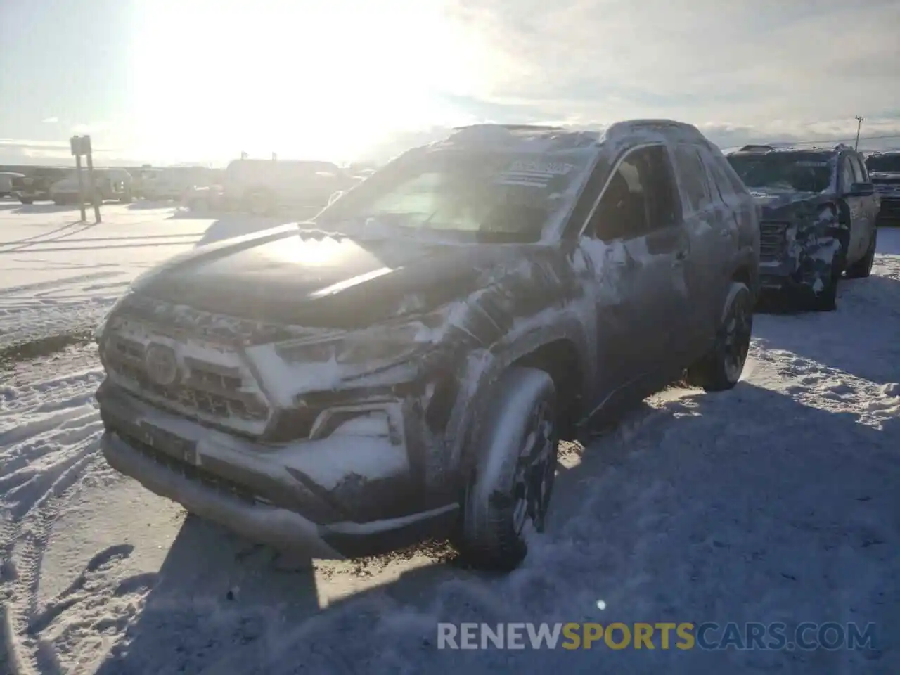 2 Photograph of a damaged car 2T3J1RFVXMW223124 TOYOTA RAV4 2021