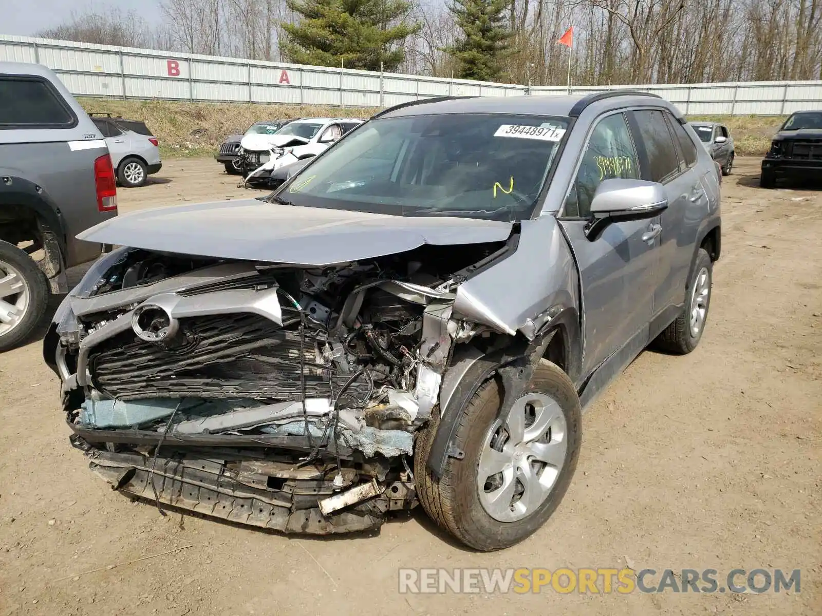 2 Photograph of a damaged car 2T3K1RFV0MC091335 TOYOTA RAV4 2021