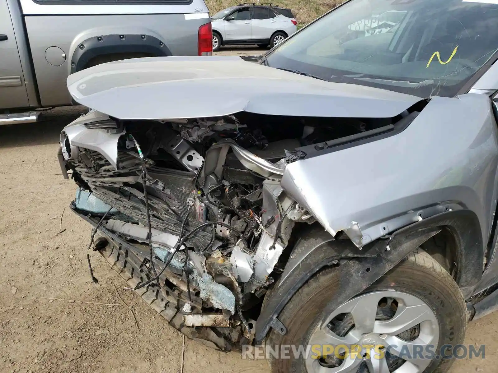 9 Photograph of a damaged car 2T3K1RFV0MC091335 TOYOTA RAV4 2021