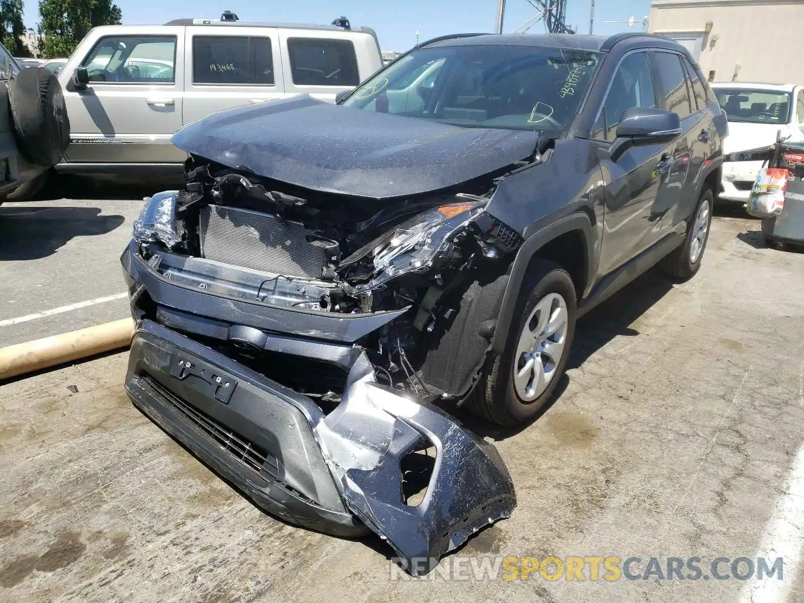 2 Photograph of a damaged car 2T3K1RFV0MC107856 TOYOTA RAV4 2021