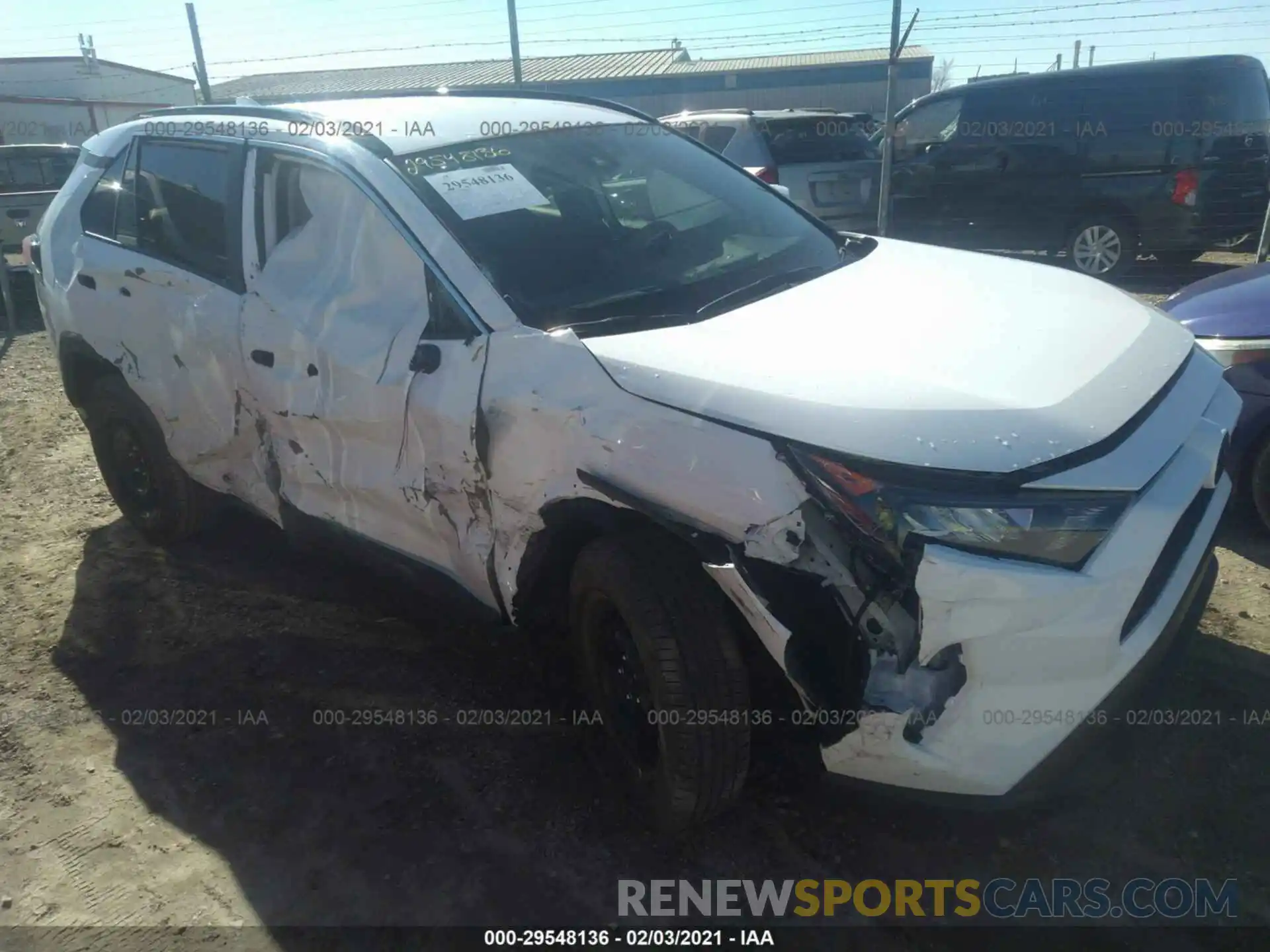 1 Photograph of a damaged car 2T3K1RFV0MC108988 TOYOTA RAV4 2021