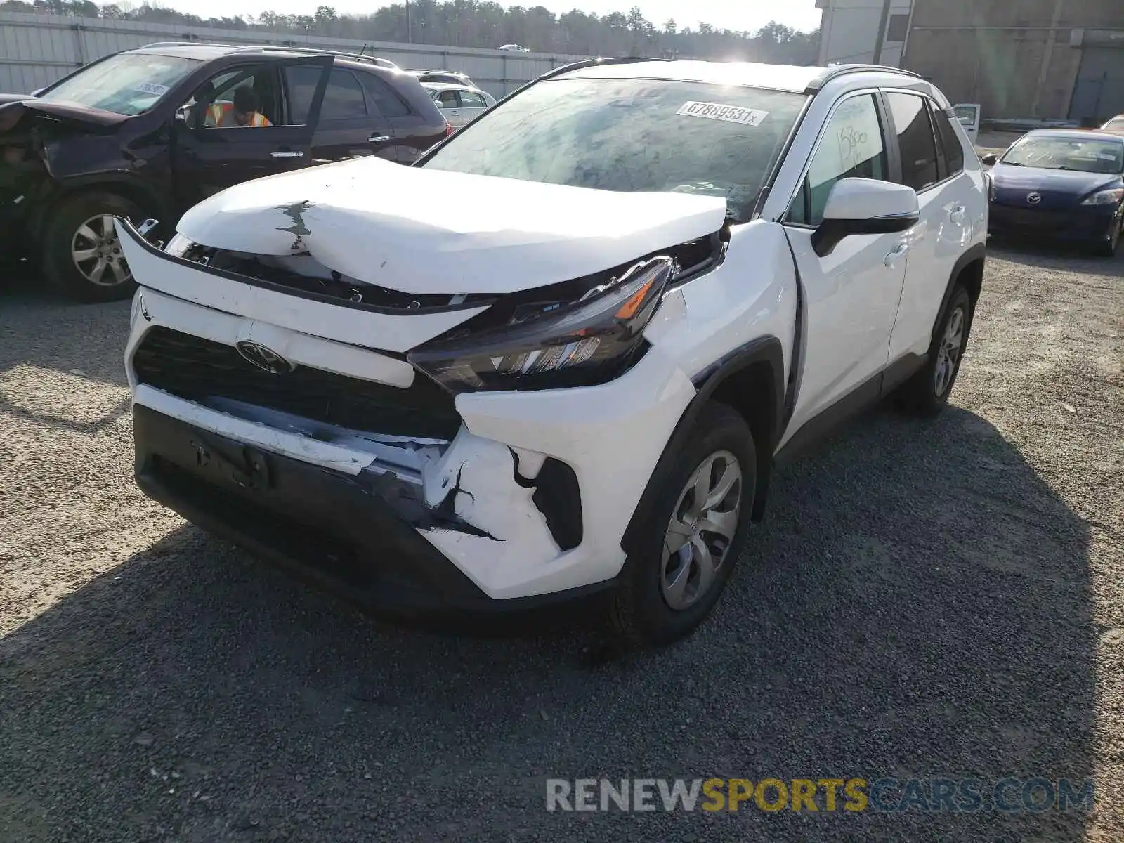 2 Photograph of a damaged car 2T3K1RFV1MW158670 TOYOTA RAV4 2021