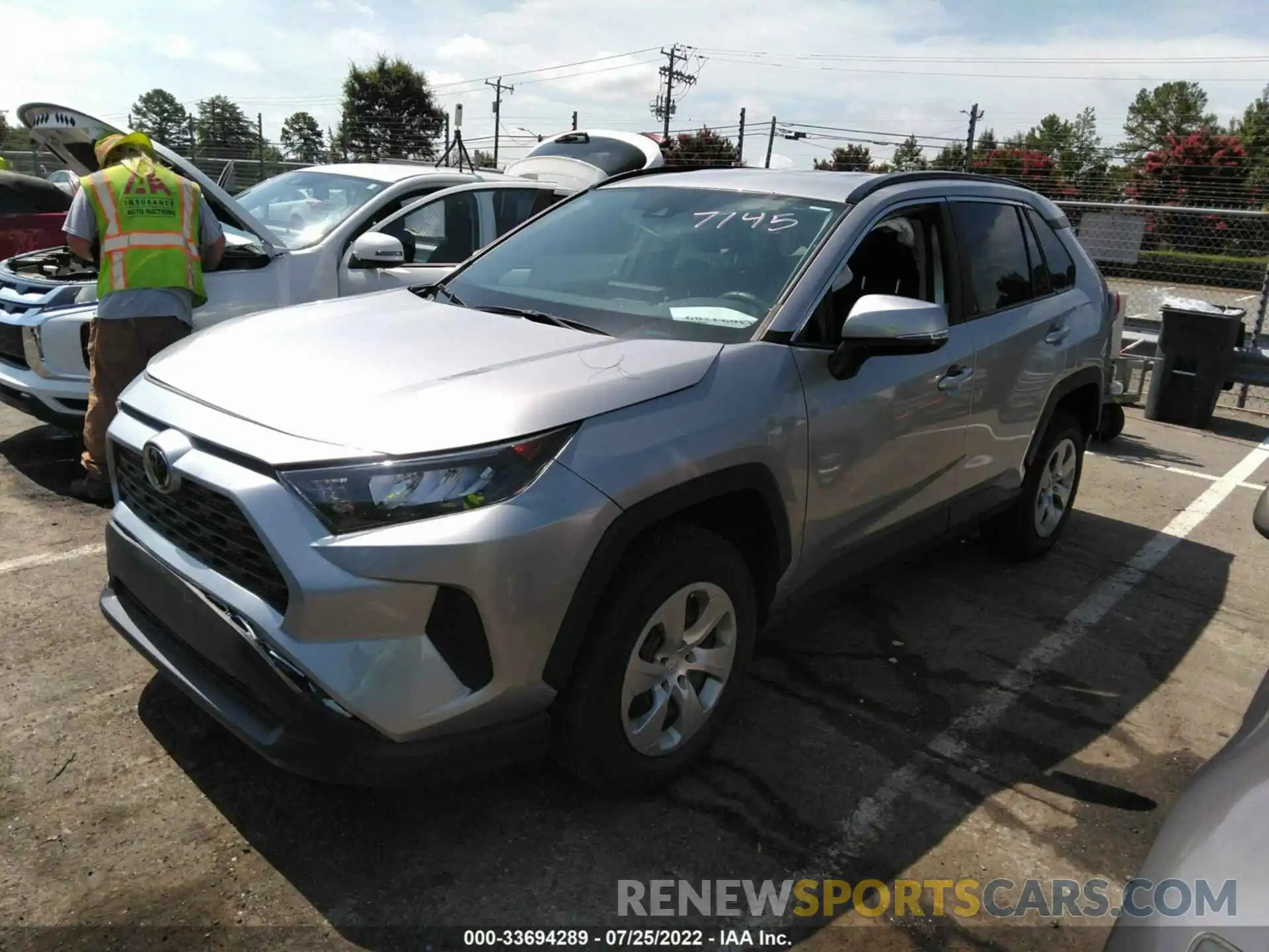 2 Photograph of a damaged car 2T3K1RFV2MC147145 TOYOTA RAV4 2021