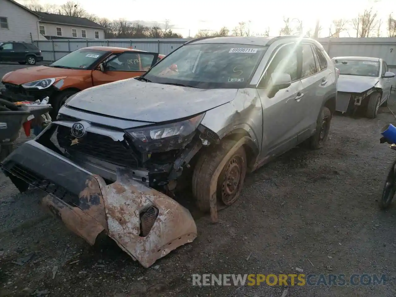 2 Photograph of a damaged car 2T3K1RFV3MC089286 TOYOTA RAV4 2021