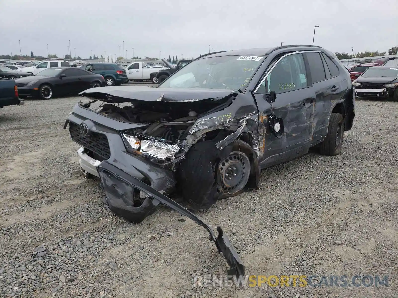 2 Photograph of a damaged car 2T3K1RFV3MC127924 TOYOTA RAV4 2021