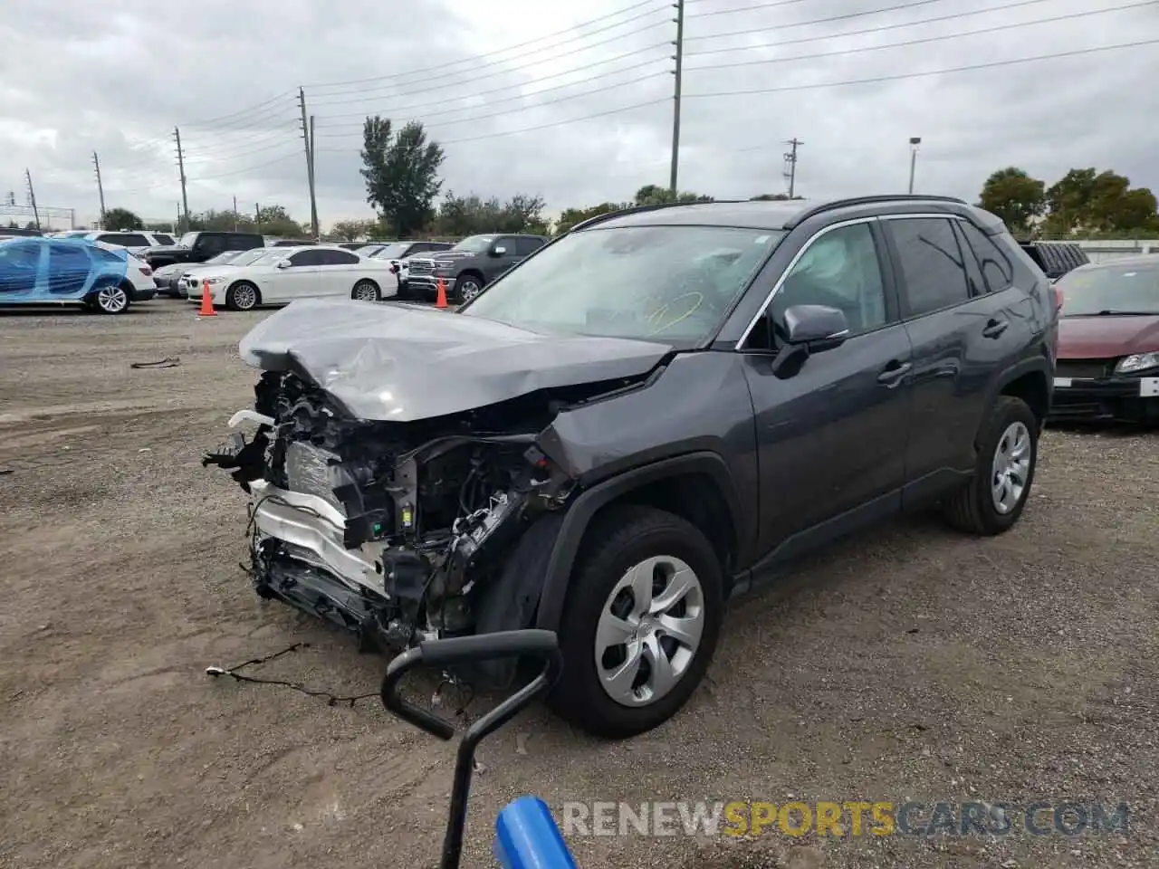 2 Photograph of a damaged car 2T3K1RFV3MC133741 TOYOTA RAV4 2021