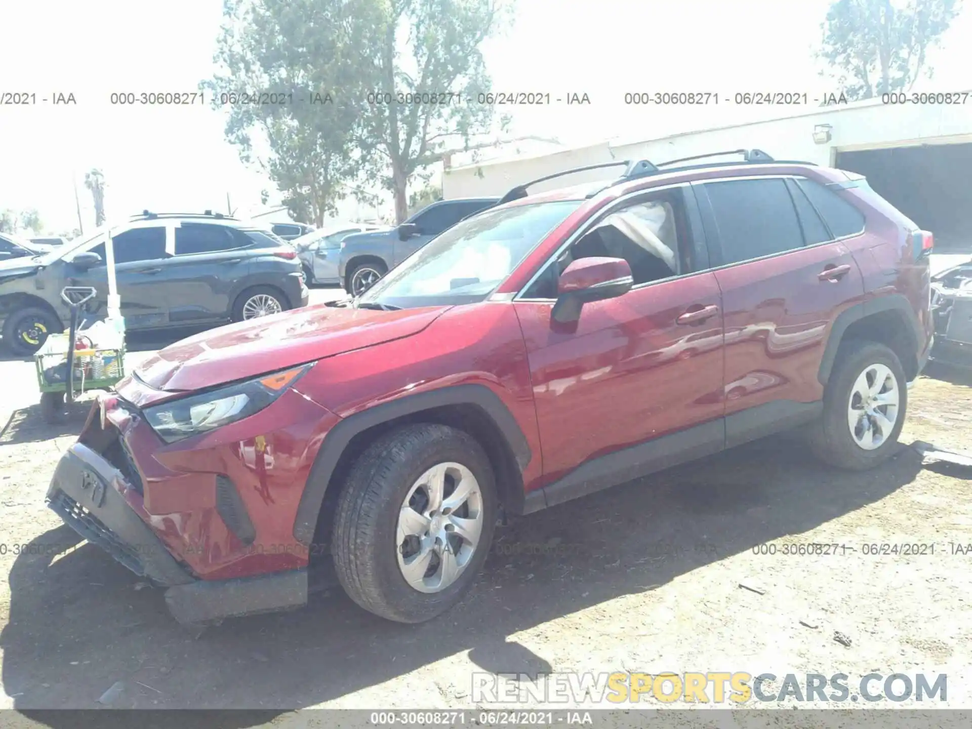 2 Photograph of a damaged car 2T3K1RFV3MW107588 TOYOTA RAV4 2021