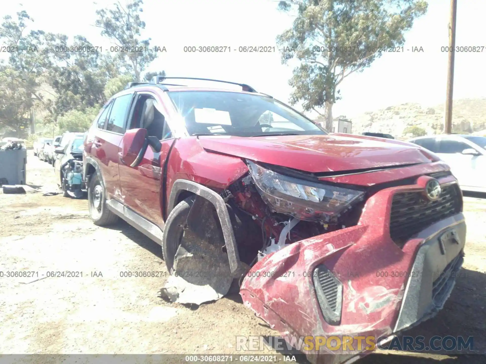 6 Photograph of a damaged car 2T3K1RFV3MW107588 TOYOTA RAV4 2021