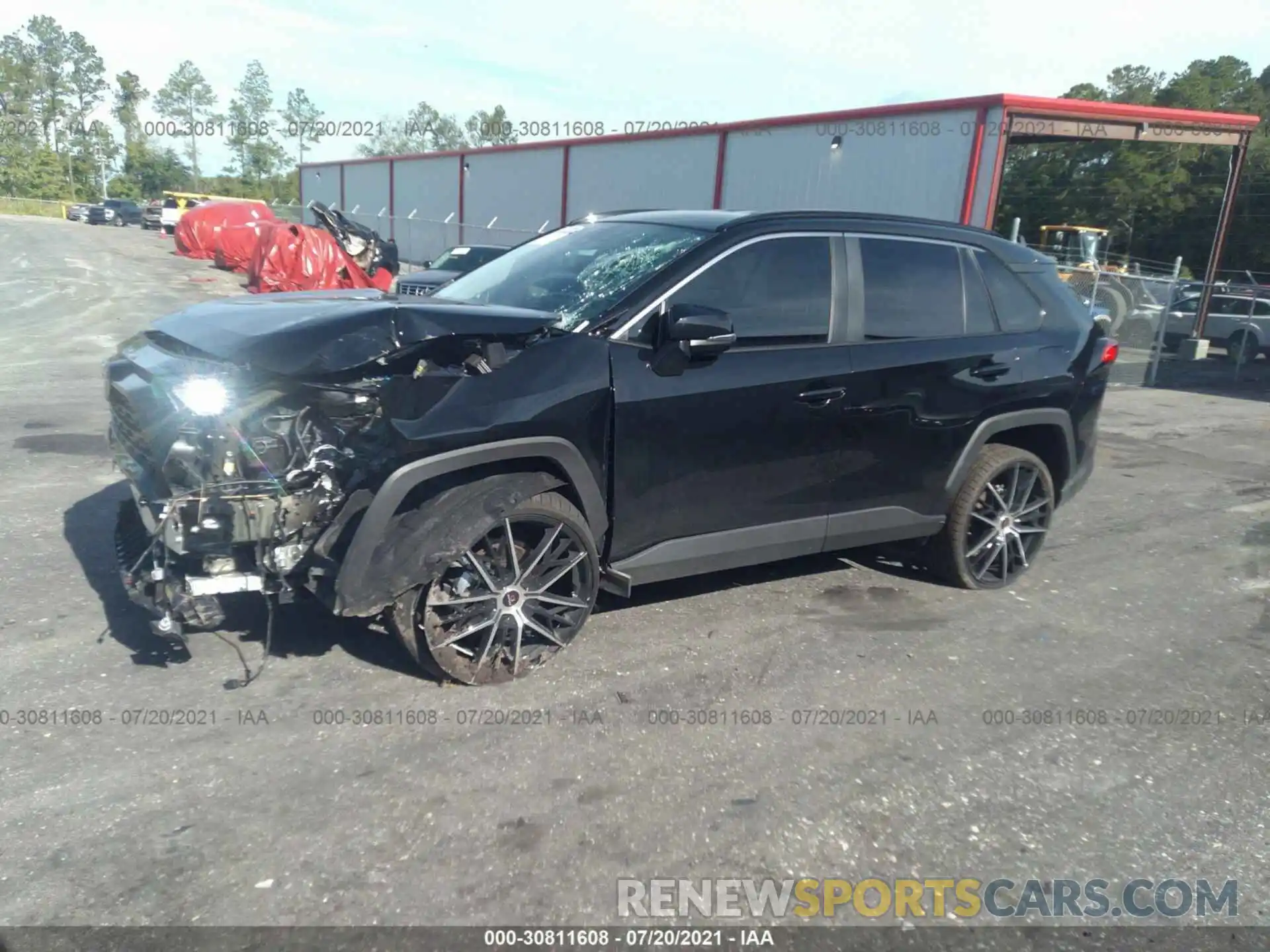 2 Photograph of a damaged car 2T3K1RFV4MC135076 TOYOTA RAV4 2021