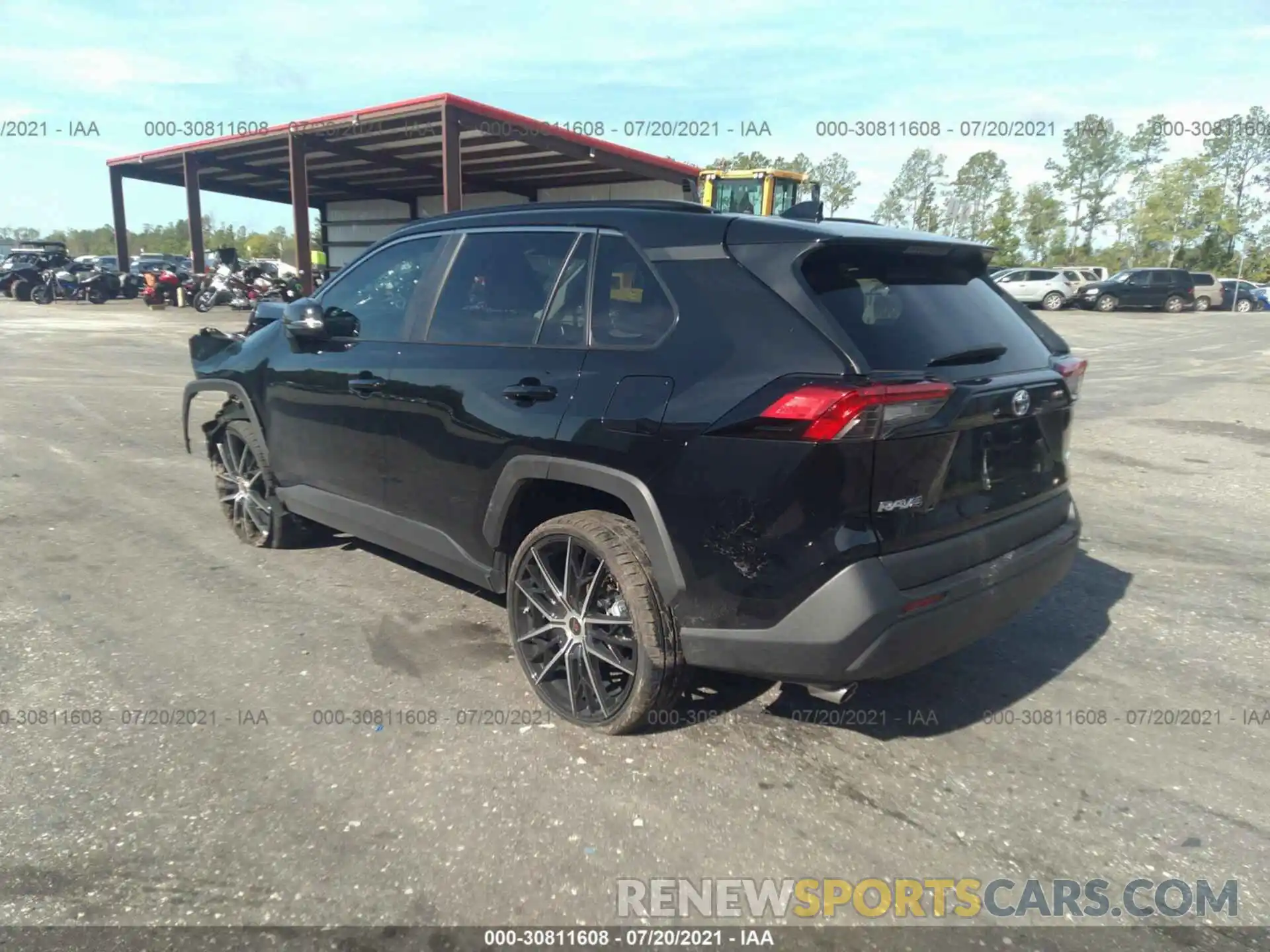 3 Photograph of a damaged car 2T3K1RFV4MC135076 TOYOTA RAV4 2021