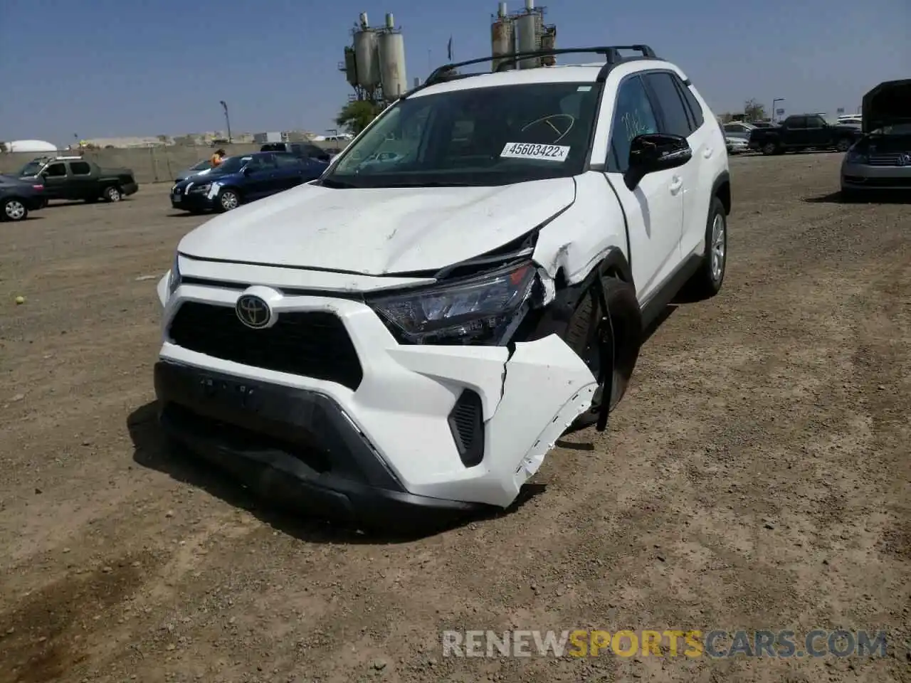 2 Photograph of a damaged car 2T3K1RFV4MC172158 TOYOTA RAV4 2021