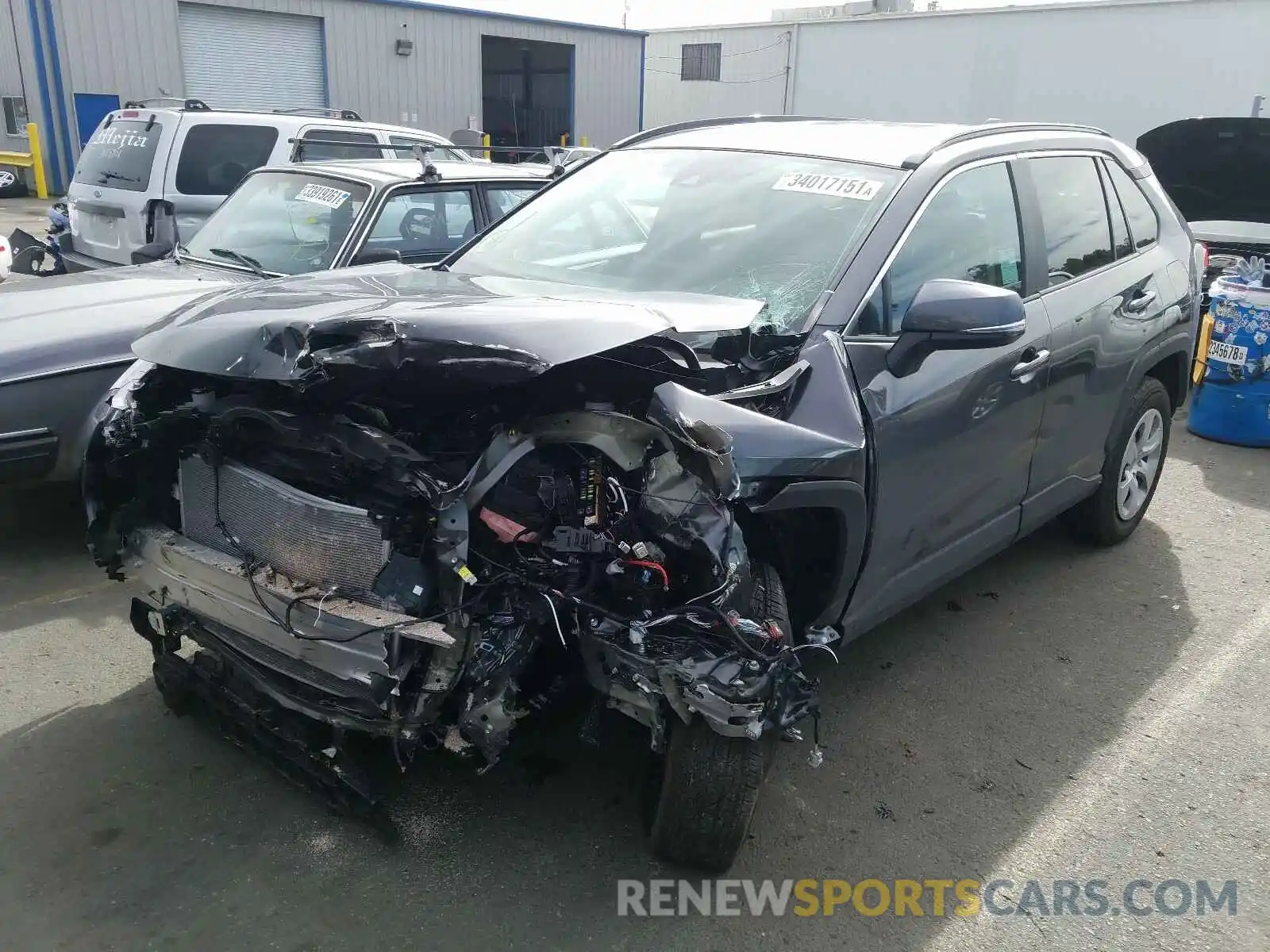 2 Photograph of a damaged car 2T3K1RFV6MC090545 TOYOTA RAV4 2021