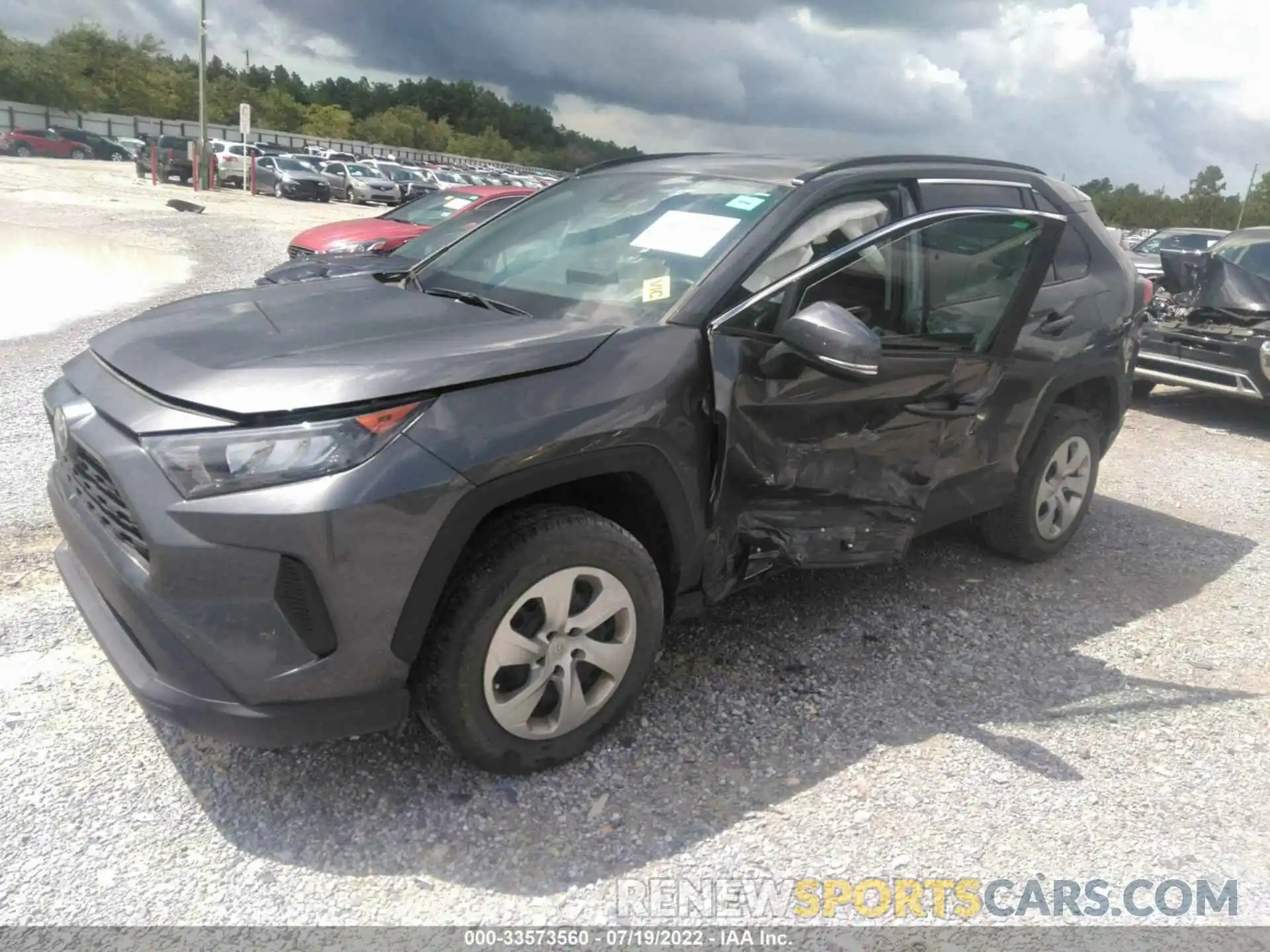 2 Photograph of a damaged car 2T3K1RFV6MC156625 TOYOTA RAV4 2021