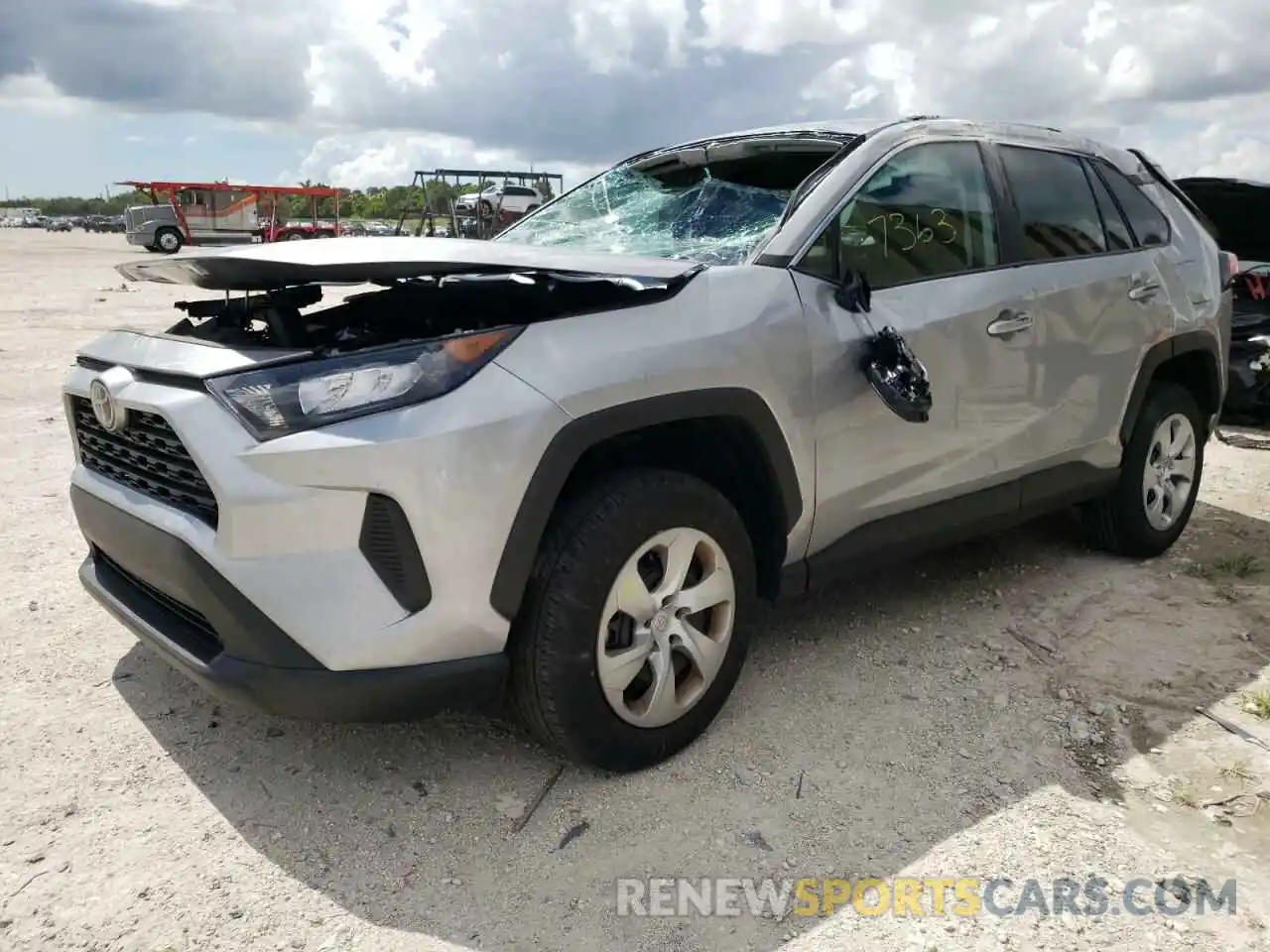 2 Photograph of a damaged car 2T3K1RFV7MC157461 TOYOTA RAV4 2021