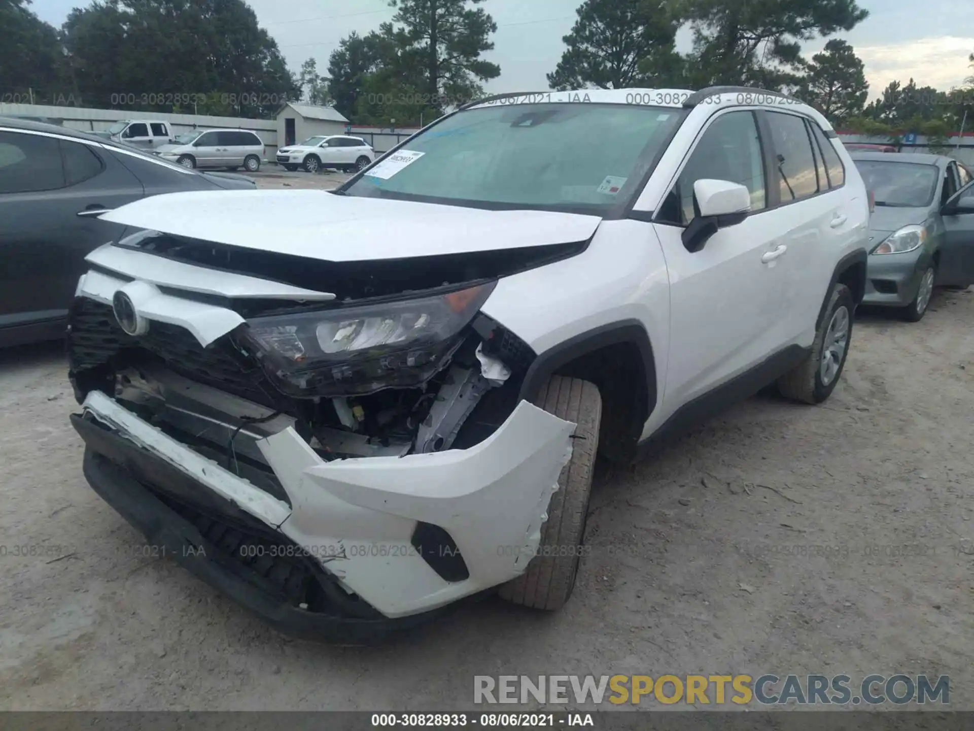 2 Photograph of a damaged car 2T3K1RFV7MW124393 TOYOTA RAV4 2021