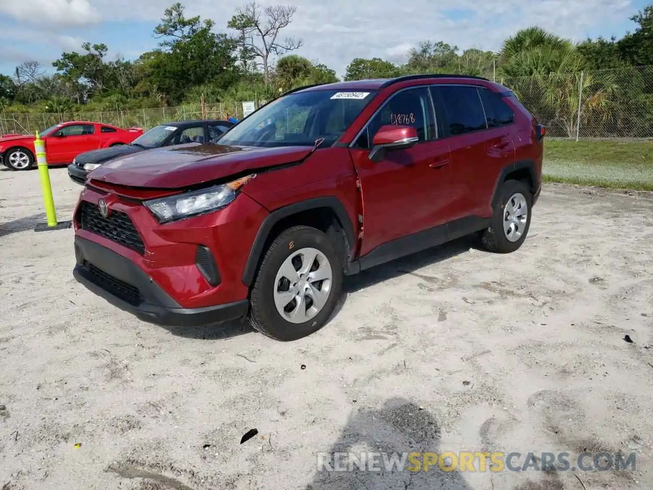 2 Photograph of a damaged car 2T3K1RFV7MW136009 TOYOTA RAV4 2021