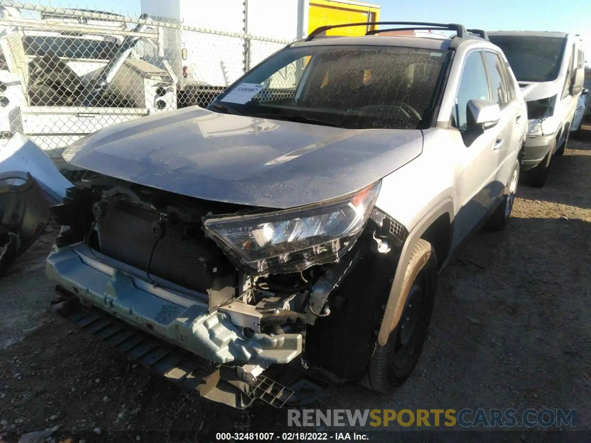 2 Photograph of a damaged car 2T3K1RFV8MC093480 TOYOTA RAV4 2021