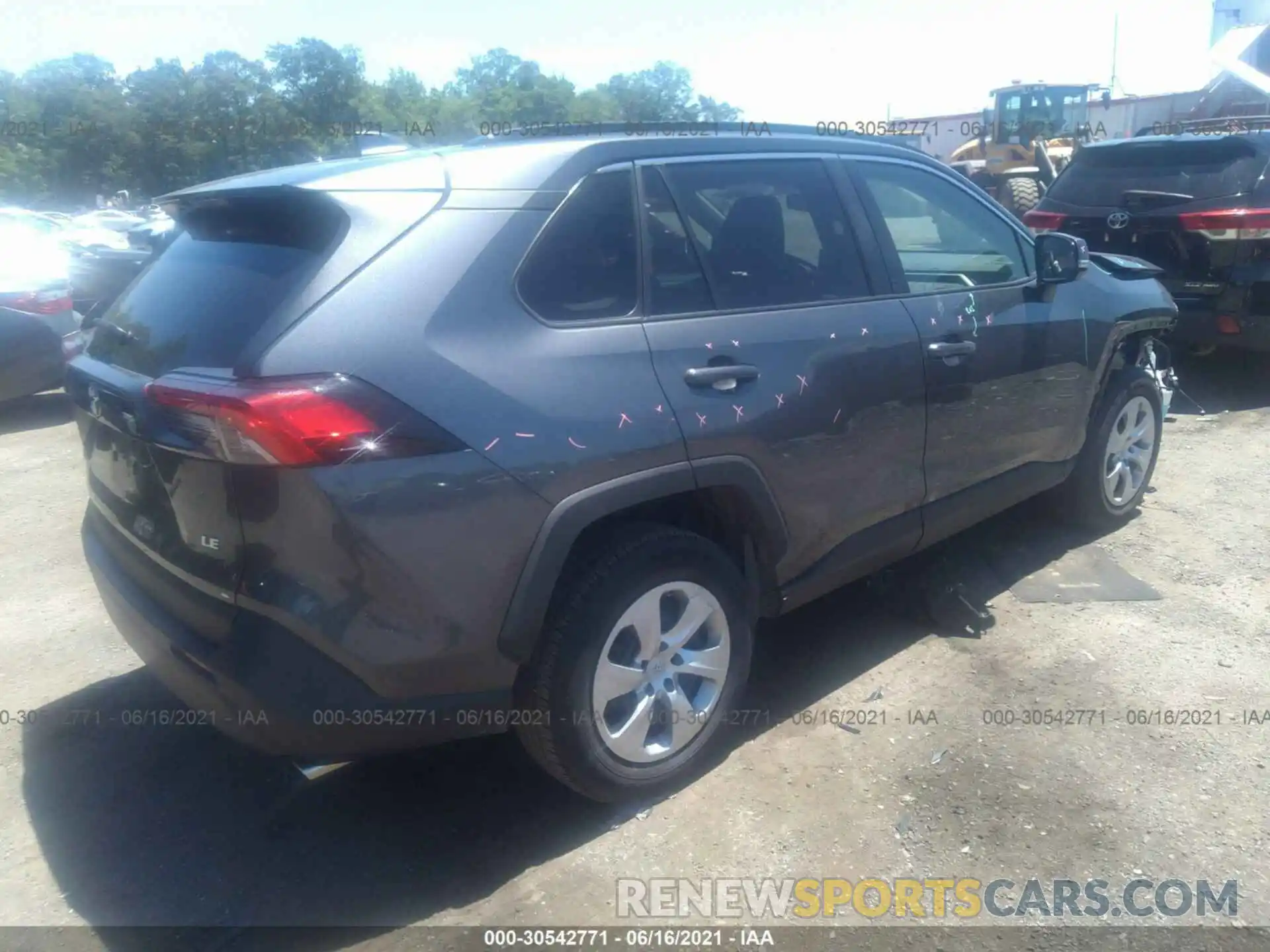 4 Photograph of a damaged car 2T3K1RFV8MC094189 TOYOTA RAV4 2021