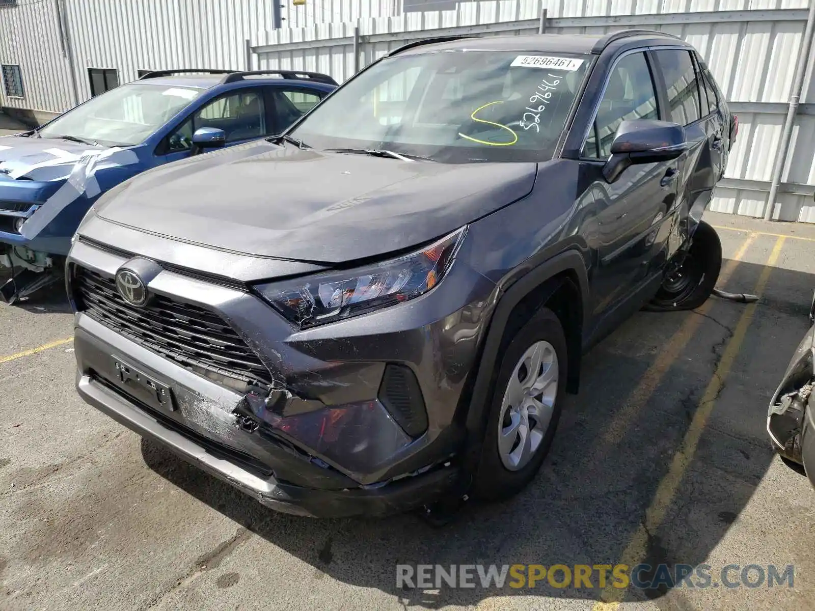 2 Photograph of a damaged car 2T3K1RFV8MC099456 TOYOTA RAV4 2021