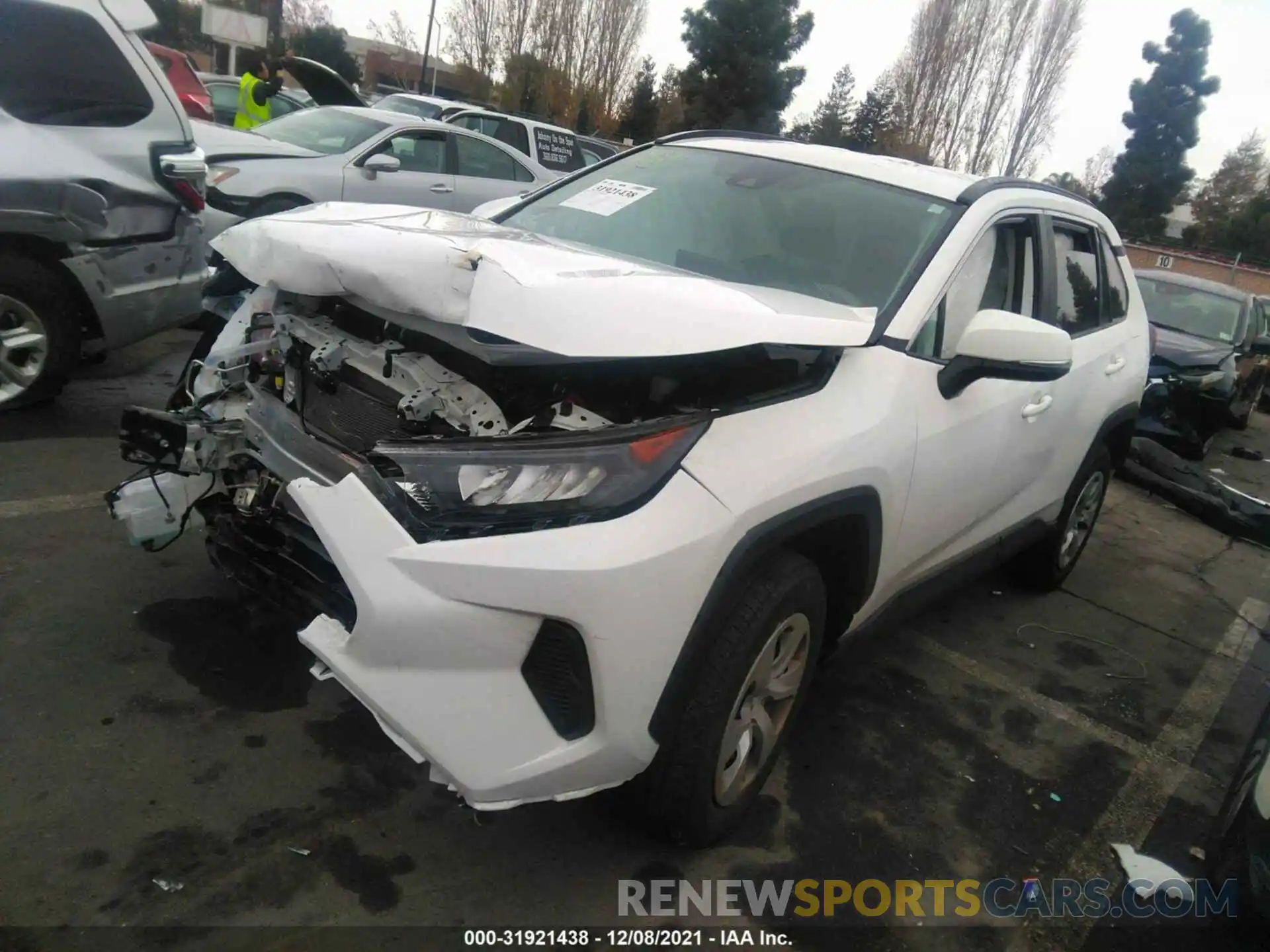 2 Photograph of a damaged car 2T3K1RFV8MC107474 TOYOTA RAV4 2021