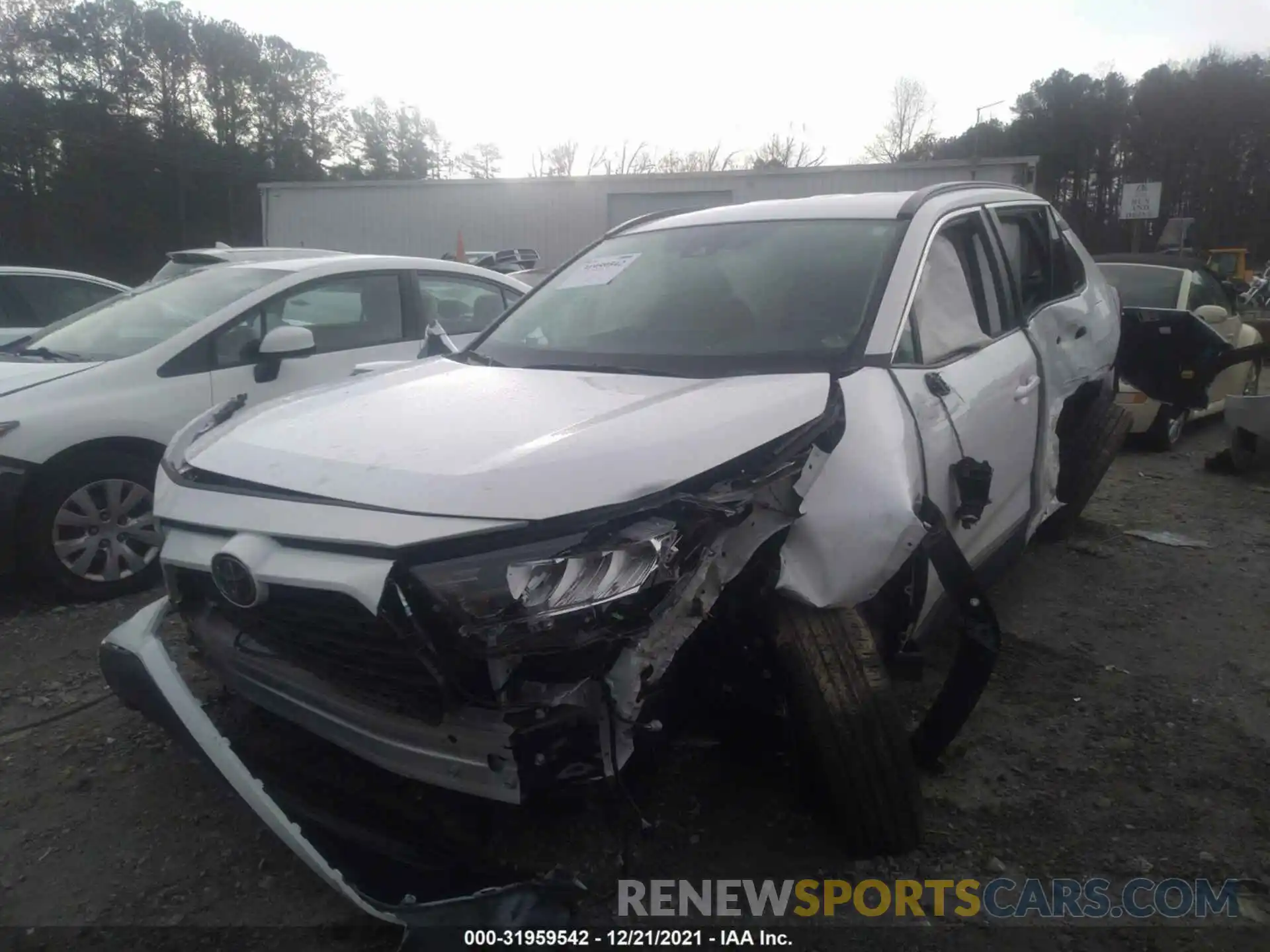 2 Photograph of a damaged car 2T3K1RFV9MC128608 TOYOTA RAV4 2021