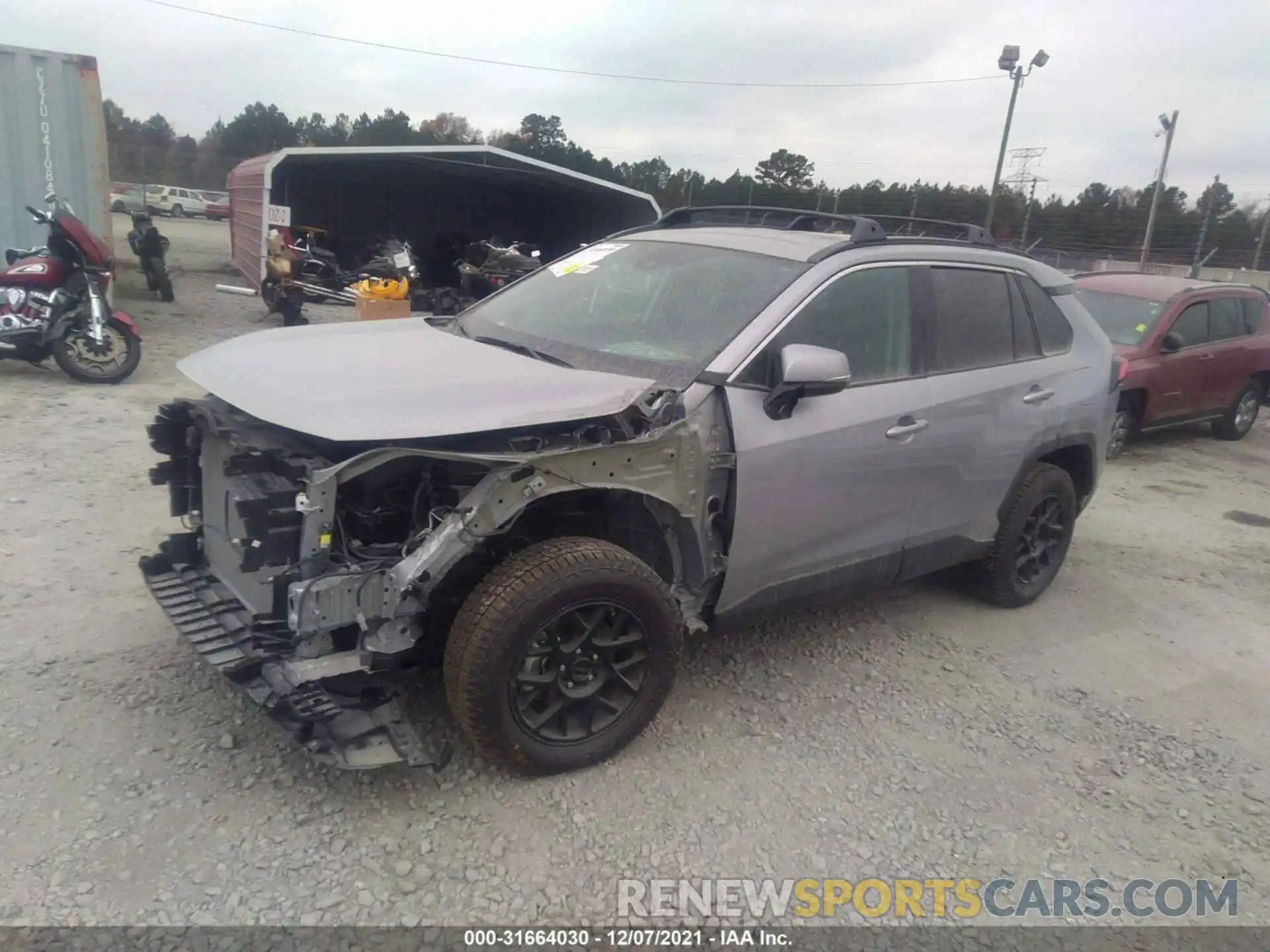 2 Photograph of a damaged car 2T3K1RFV9MC156666 TOYOTA RAV4 2021