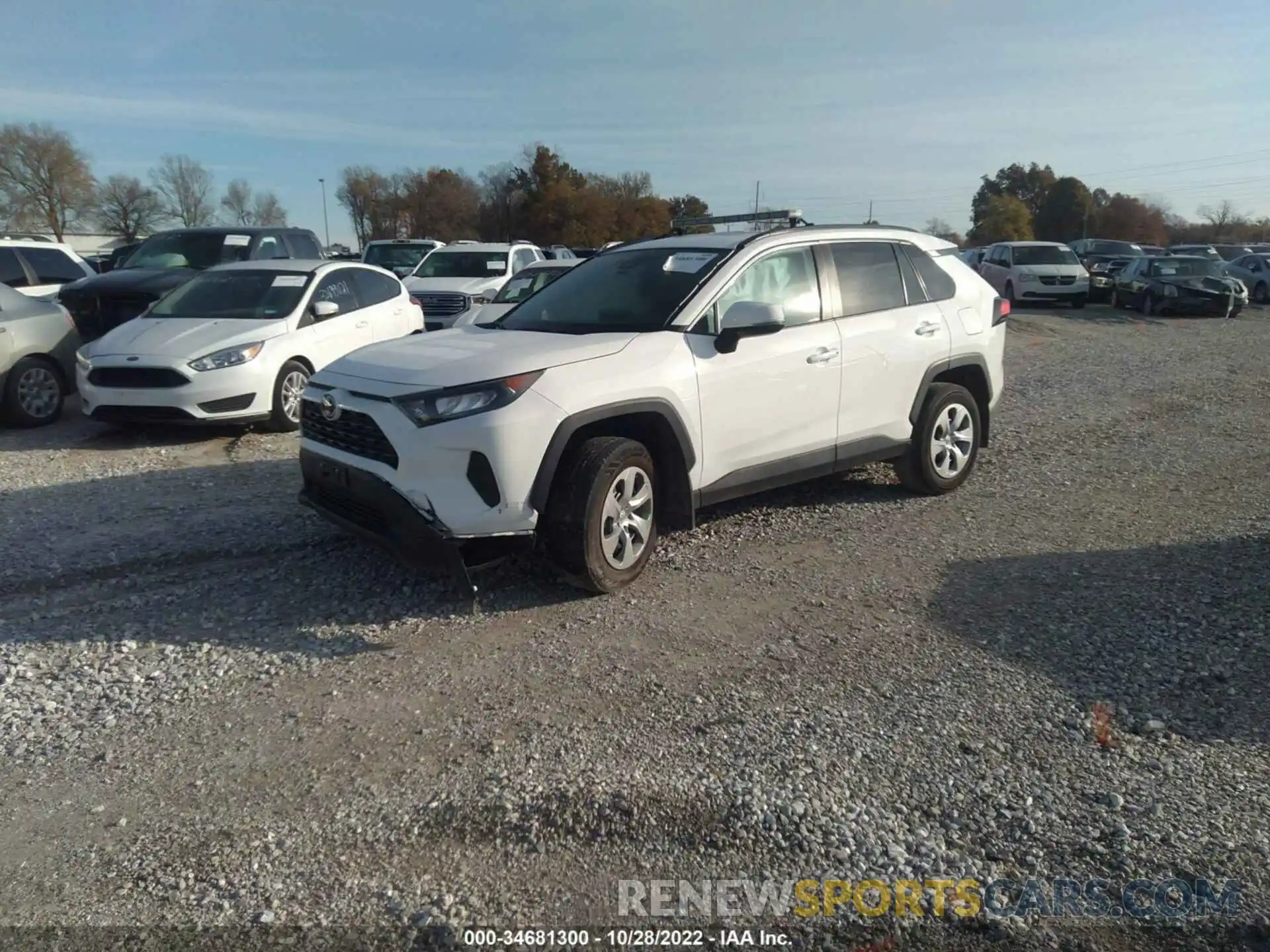 2 Photograph of a damaged car 2T3K1RFV9MW184420 TOYOTA RAV4 2021