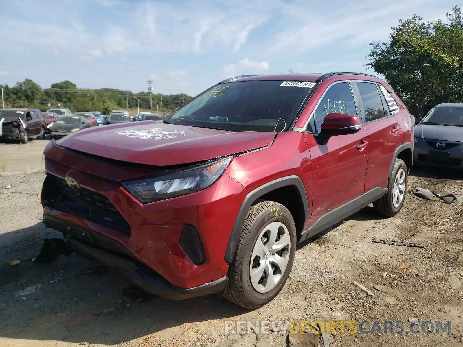 2 Фотография поврежденного автомобиля 2T3K1RFVXMW142824 TOYOTA RAV4 2021