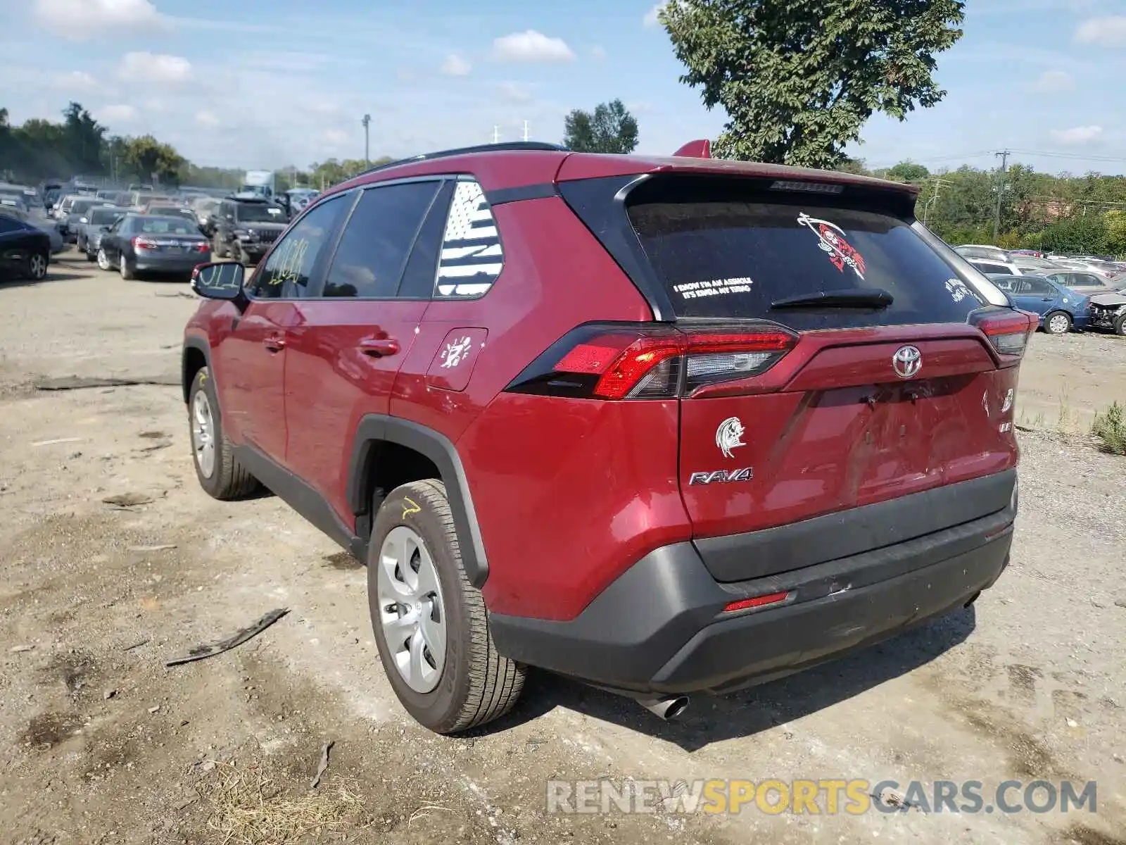 3 Photograph of a damaged car 2T3K1RFVXMW142824 TOYOTA RAV4 2021