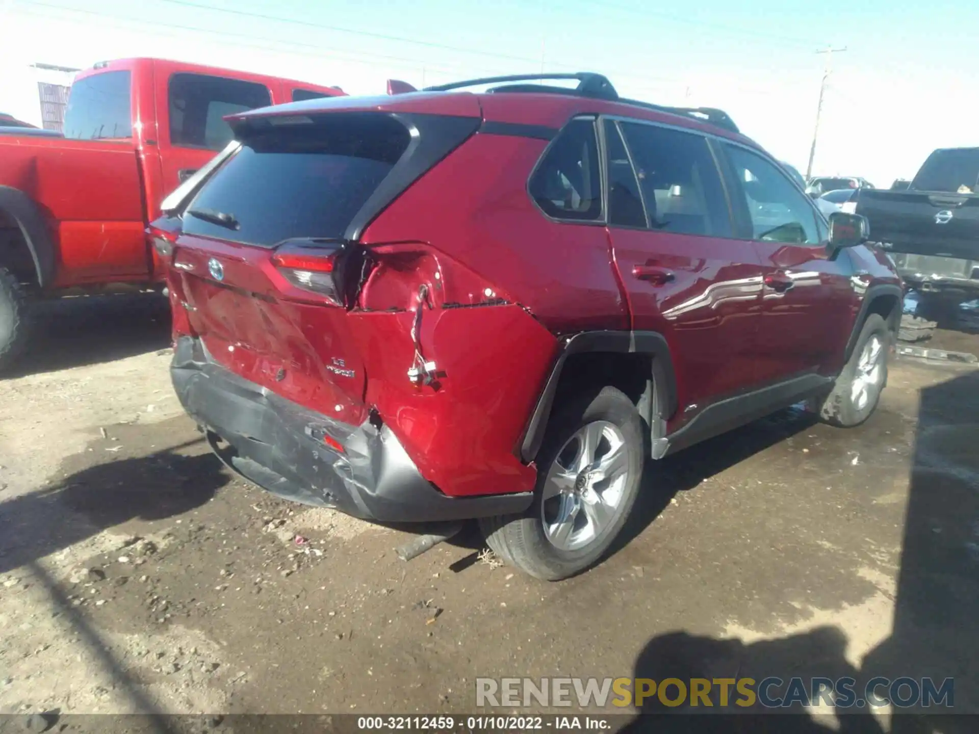 4 Фотография поврежденного автомобиля 2T3L6RFV6MW010732 TOYOTA RAV4 2021