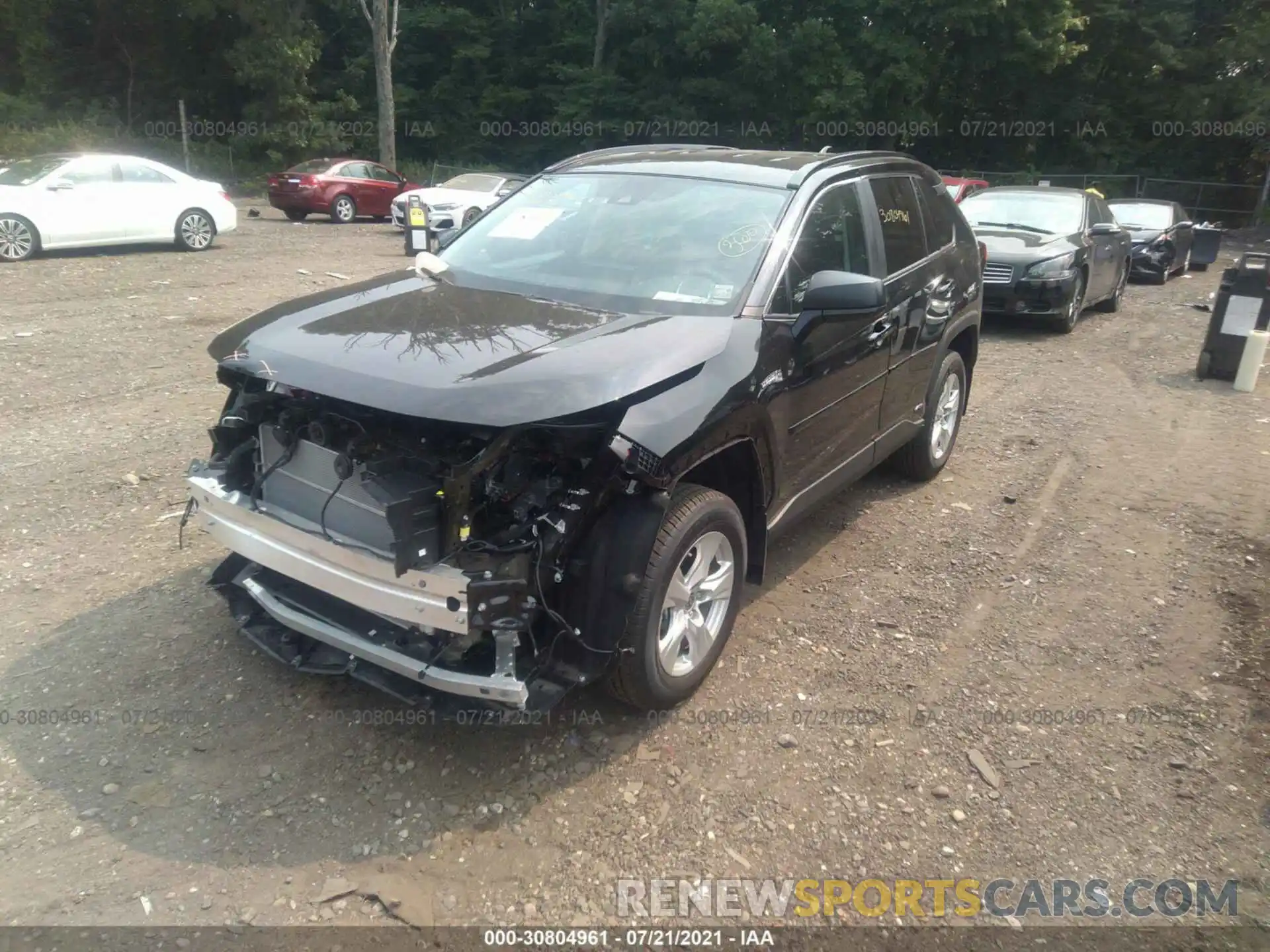 2 Photograph of a damaged car 2T3LWRFV1MW119843 TOYOTA RAV4 2021