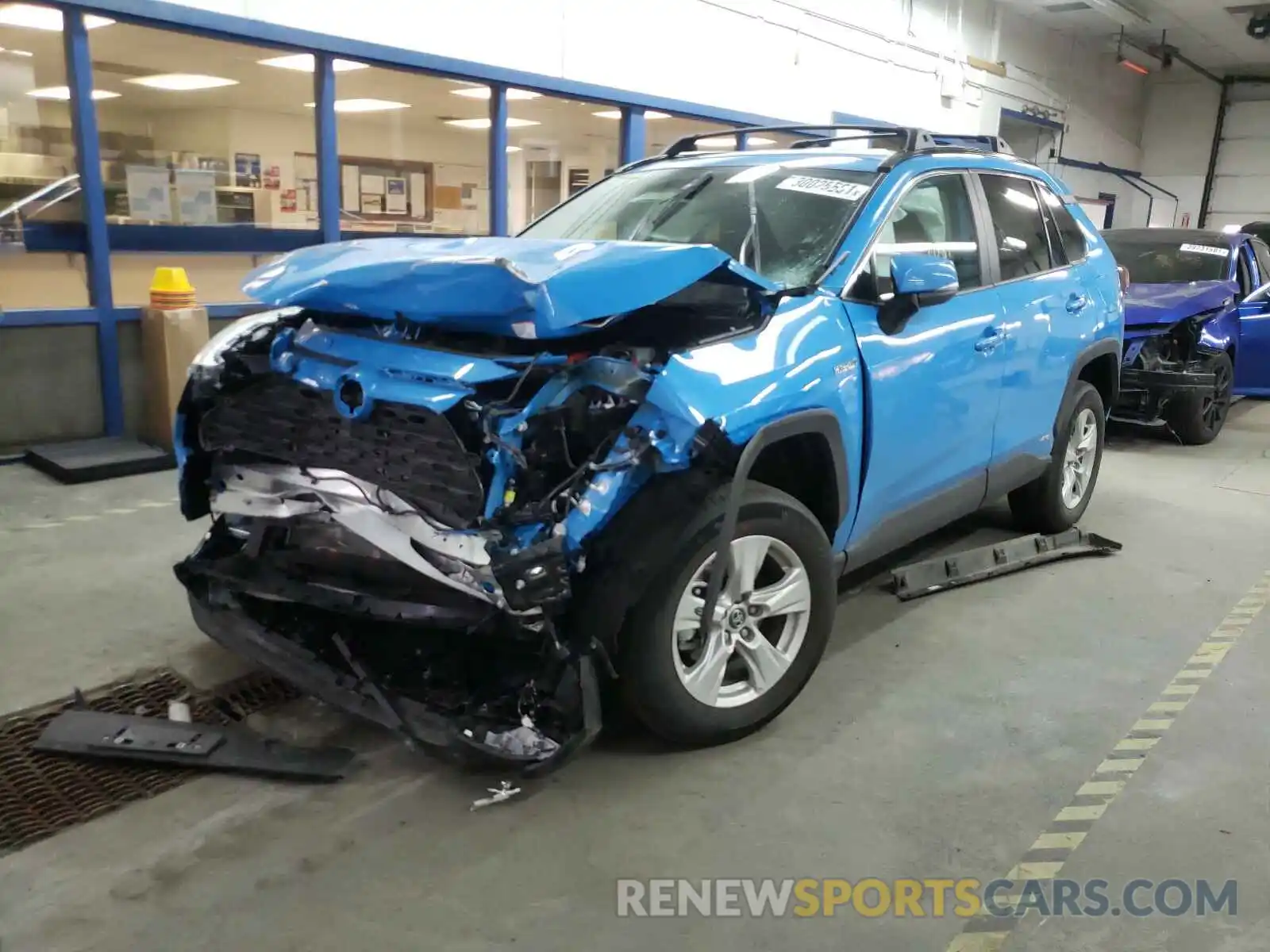 2 Photograph of a damaged car 2T3M6RFV5MW004943 TOYOTA RAV4 2021